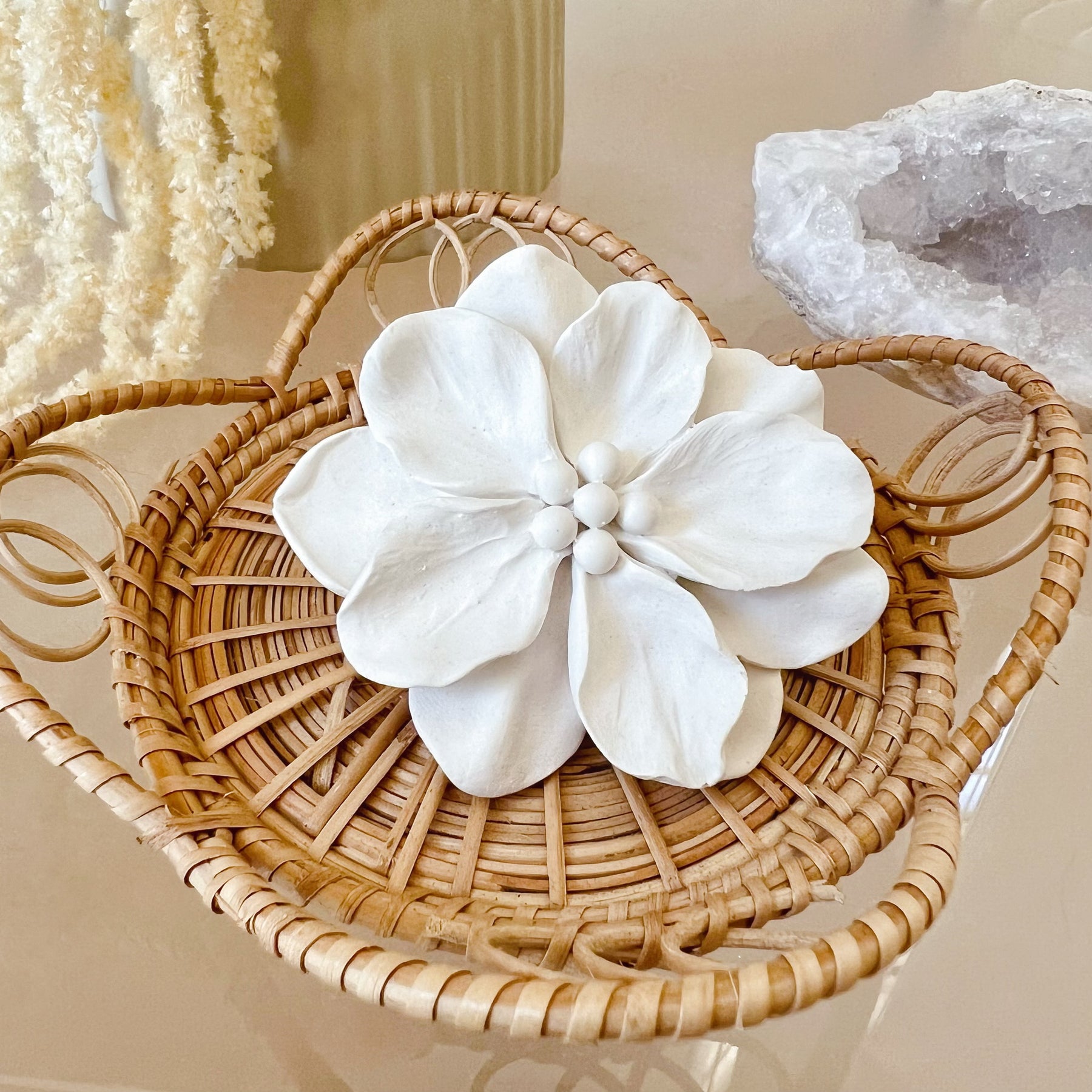 Blooming Camellia Car Air Freshener, Car Décor | LMJ Candles
