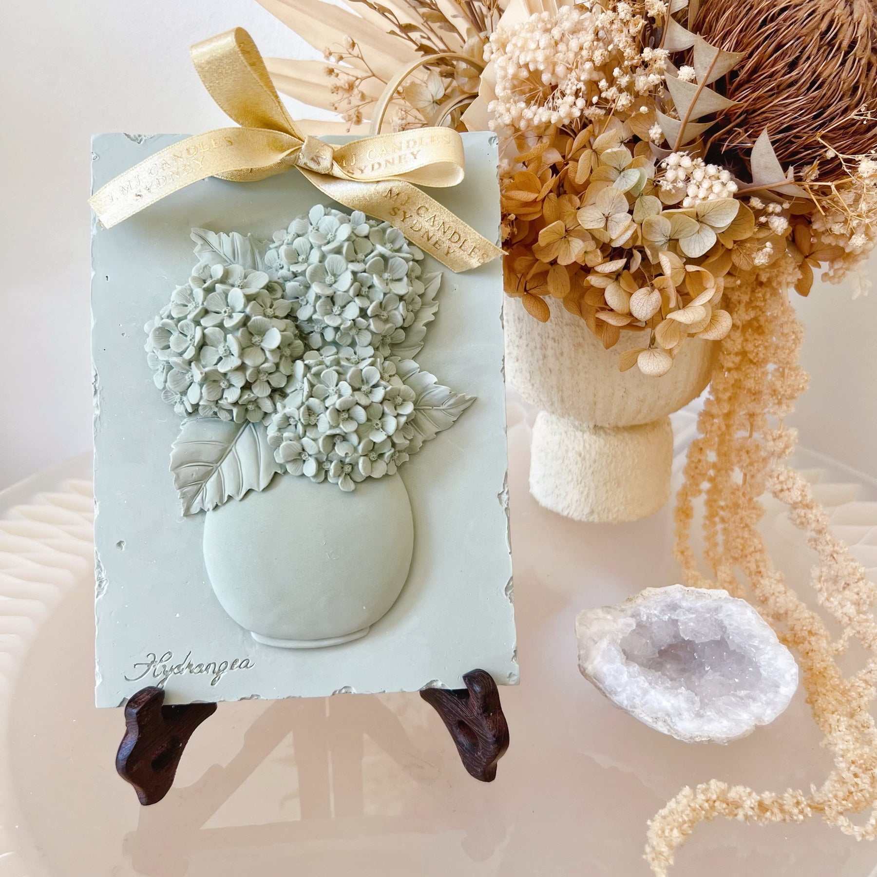 Blossoms Vase Scented Artwork, Flower Air Freshener, LMJ Candles