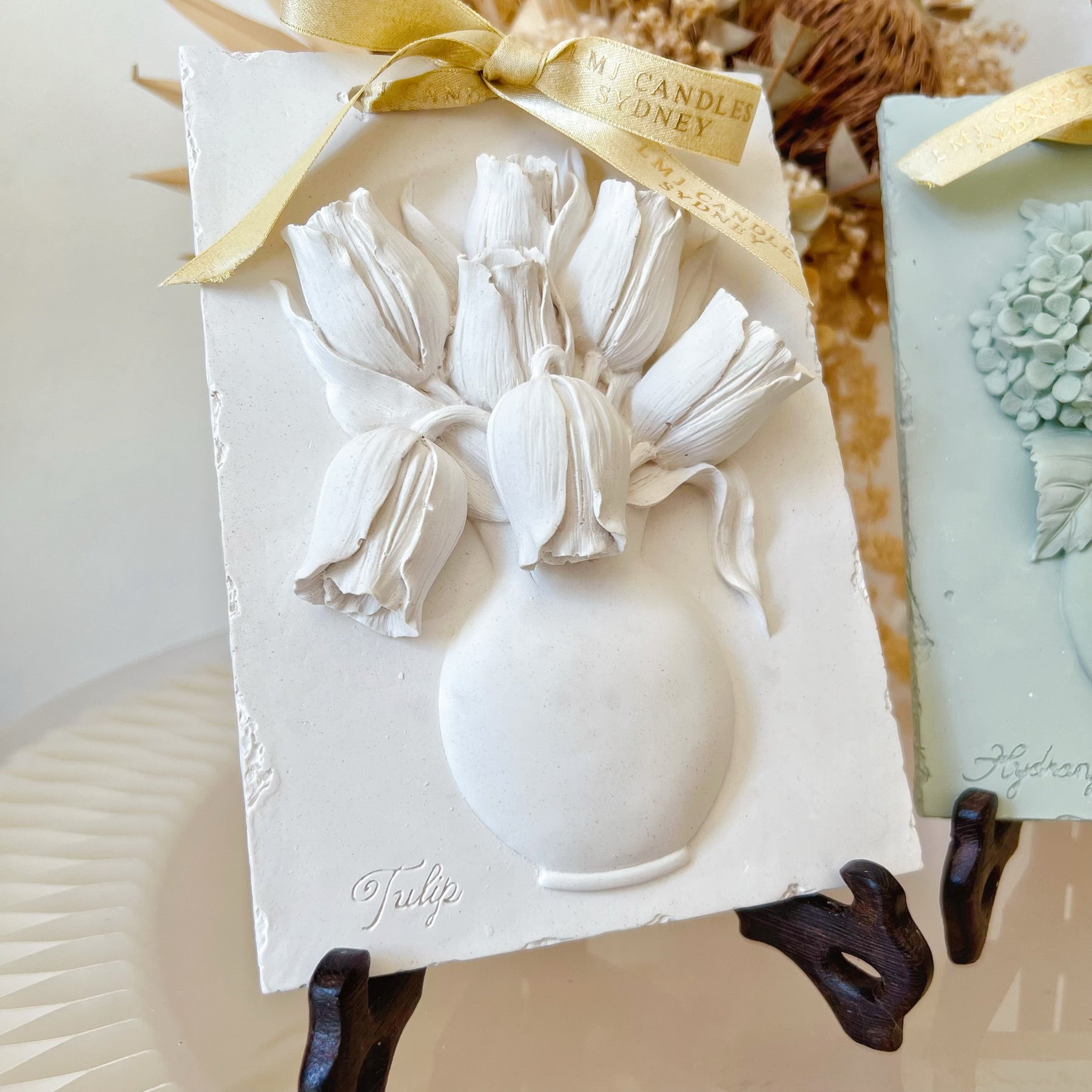 Blossoms Vase Scented Artwork, Flower Air Freshener, LMJ Candles