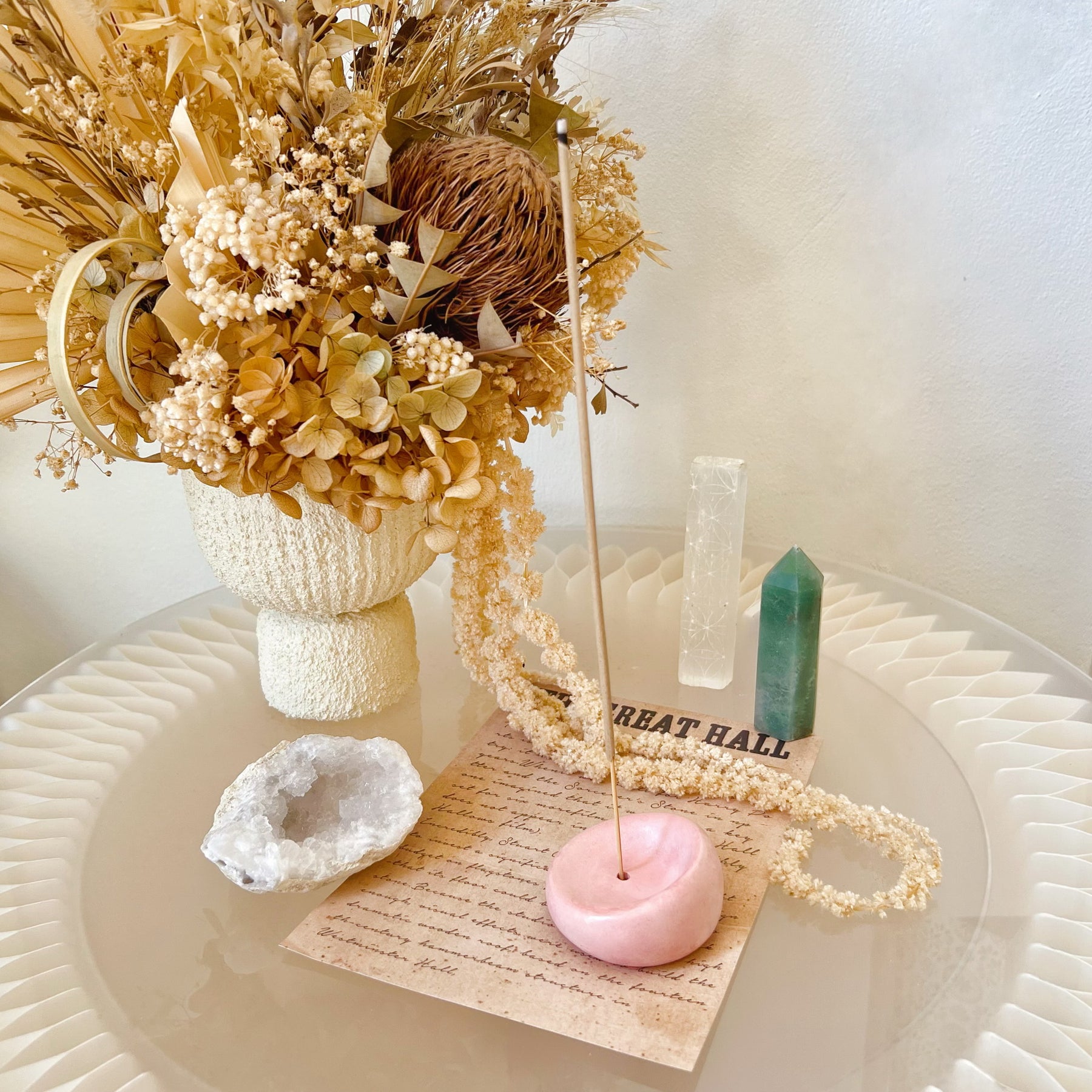 Handmade Eco-Friendly Round Incense Holder - LMJ Candles