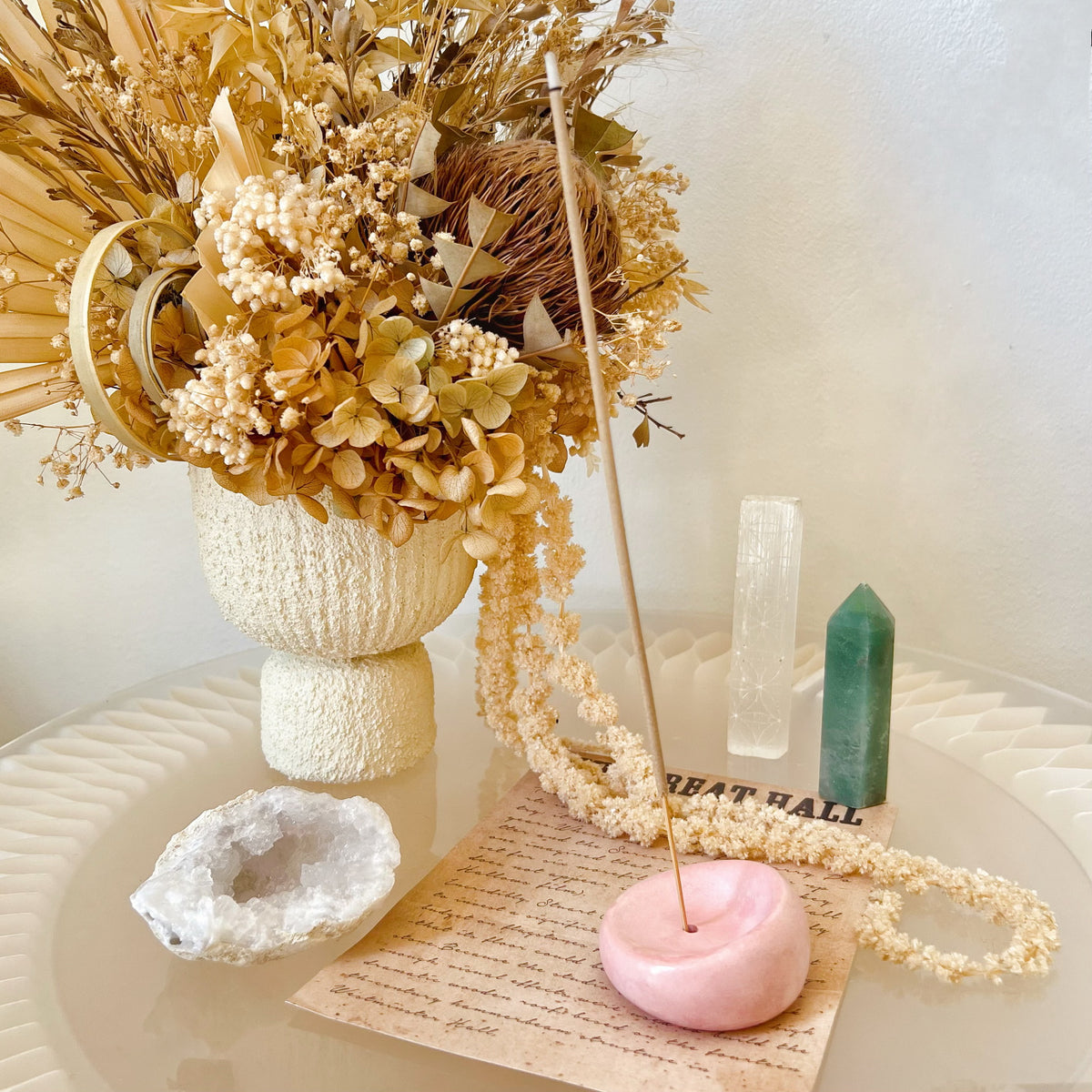 Handmade Eco-Friendly Round Incense Holder - LMJ Candles