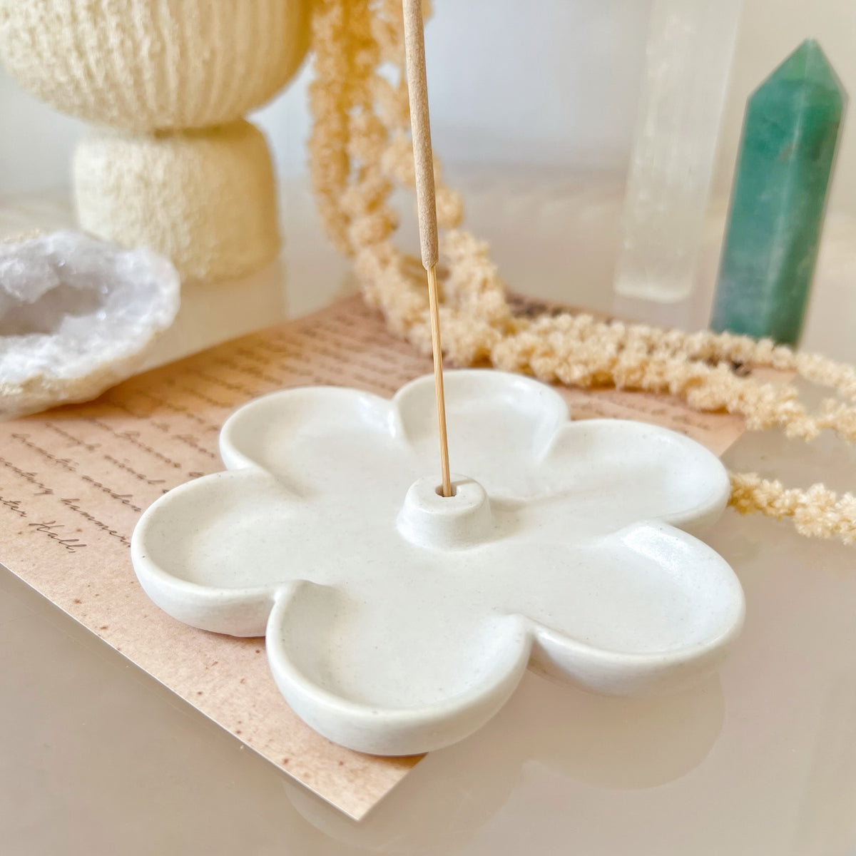 Handmade Eco-Friendly Flower Incense Holder - LMJ Candles