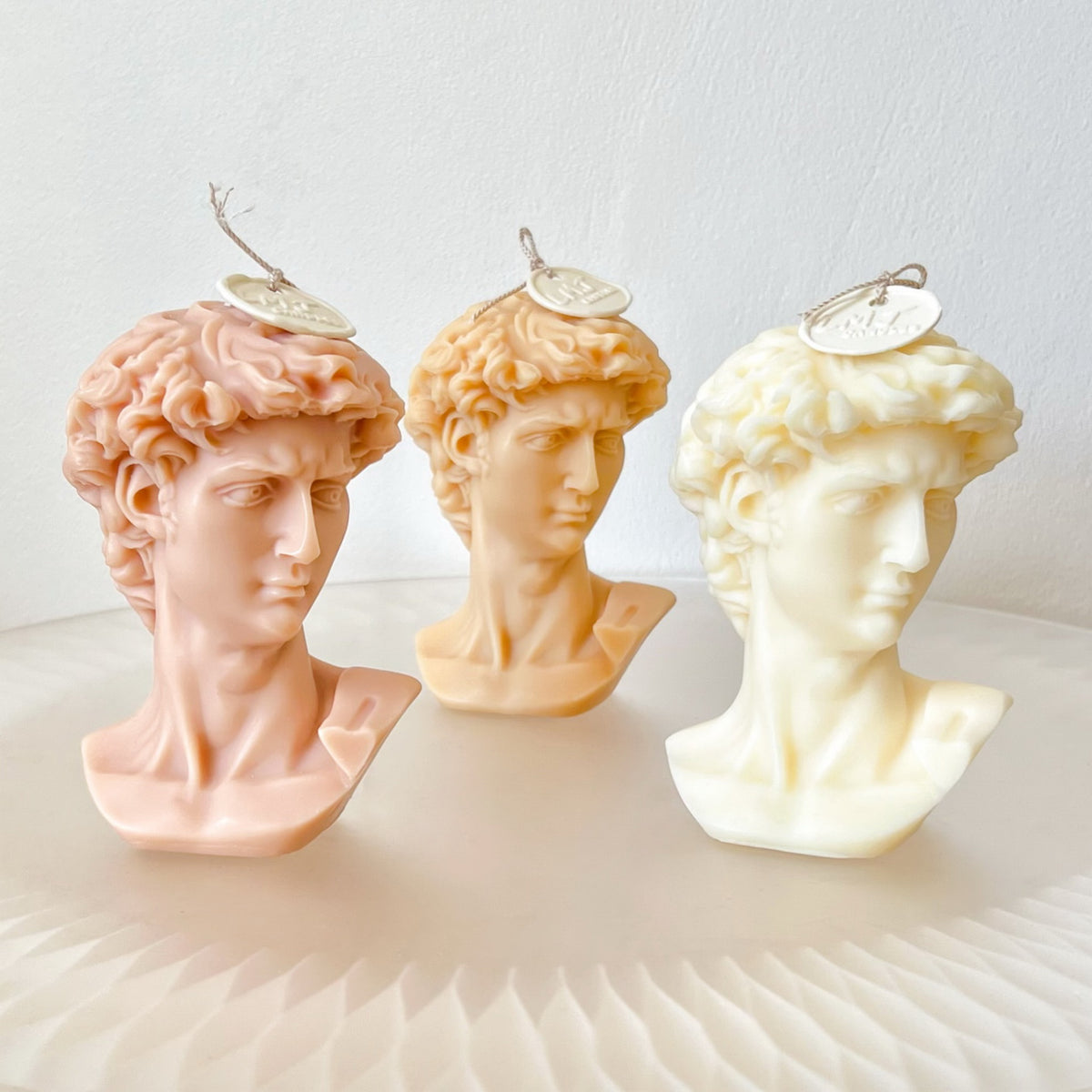 Michelangelo's David Bust Scented Soy Candle - LMJ Candles