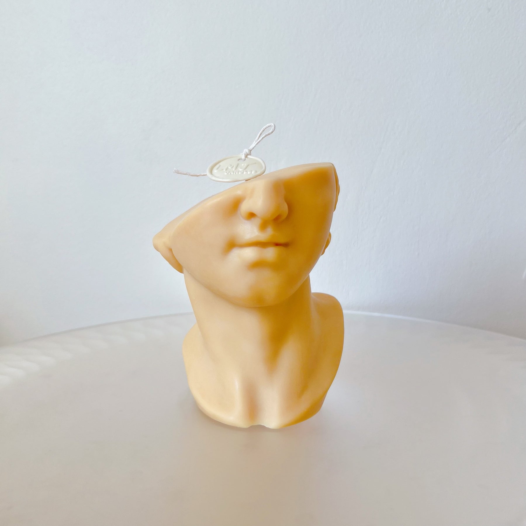 Italian-inspired Half-face David Bust Scented Soy Candle - LMJ Candles