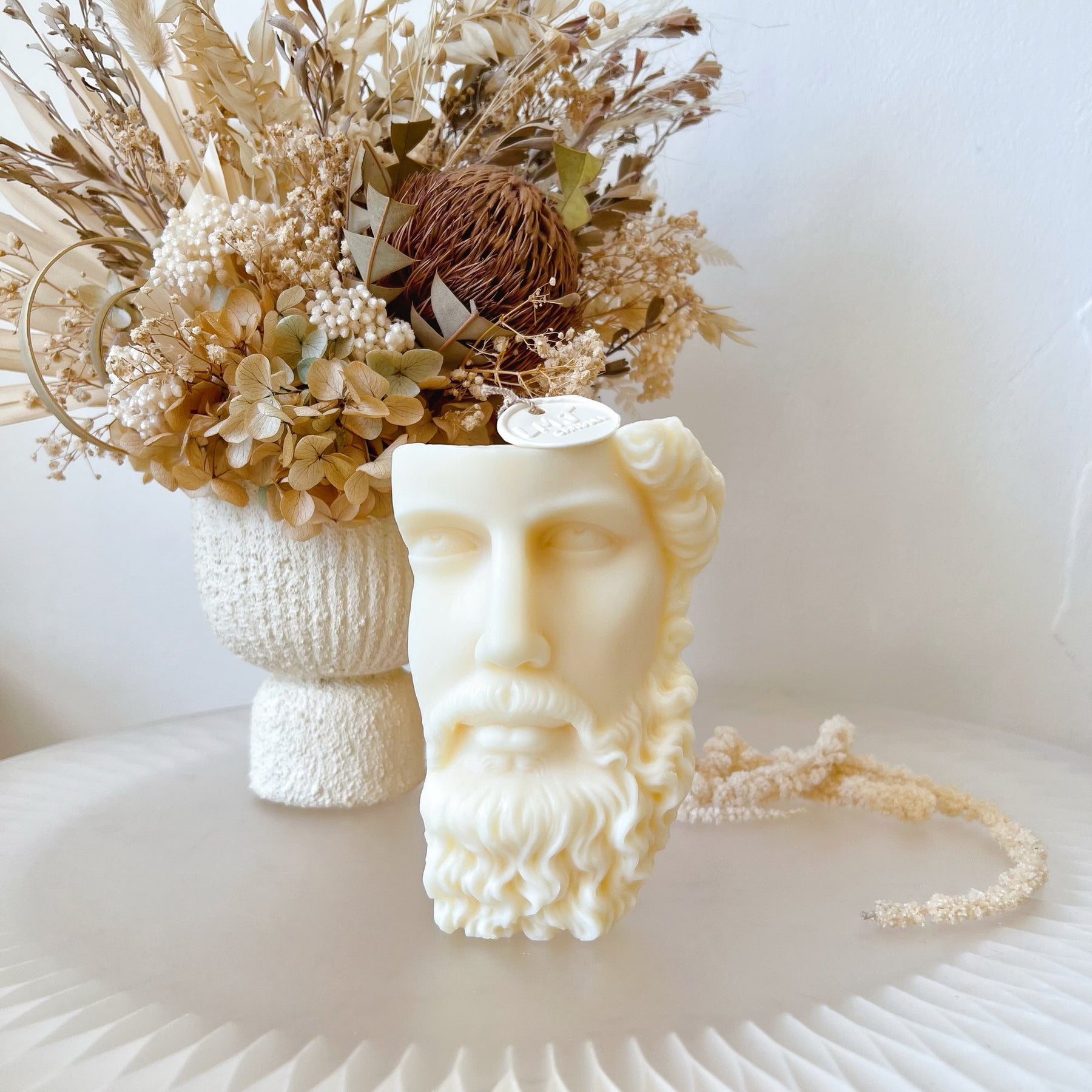 Greek Half Head Scented Soy Candle - Mythical Fragrance by LMJ Candles