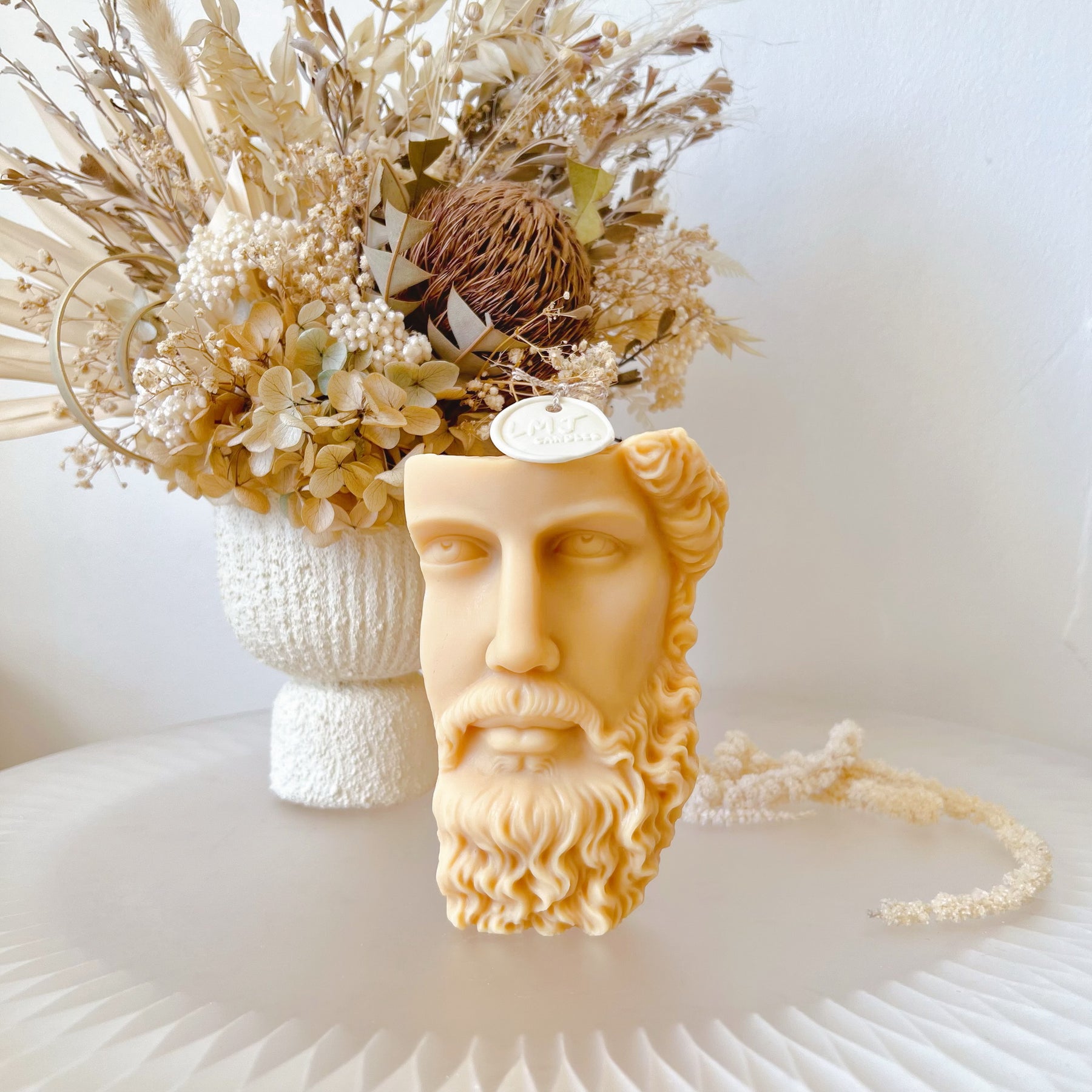 Greek Half Head Scented Soy Candle - Mythical Fragrance by LMJ Candles