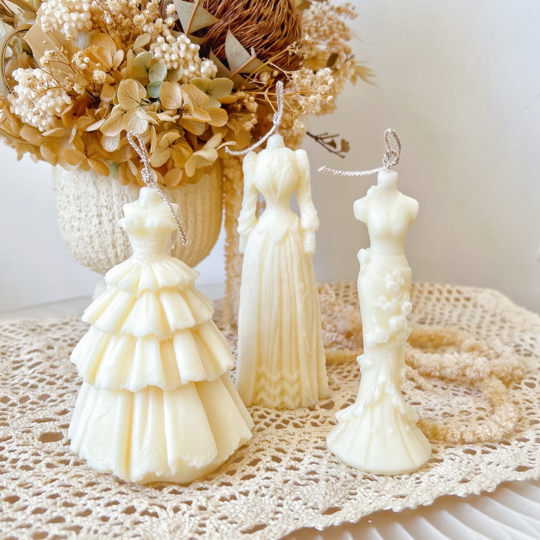 Retro Wedding Dress Candle, Best Wedding Gift - LMJ Candles