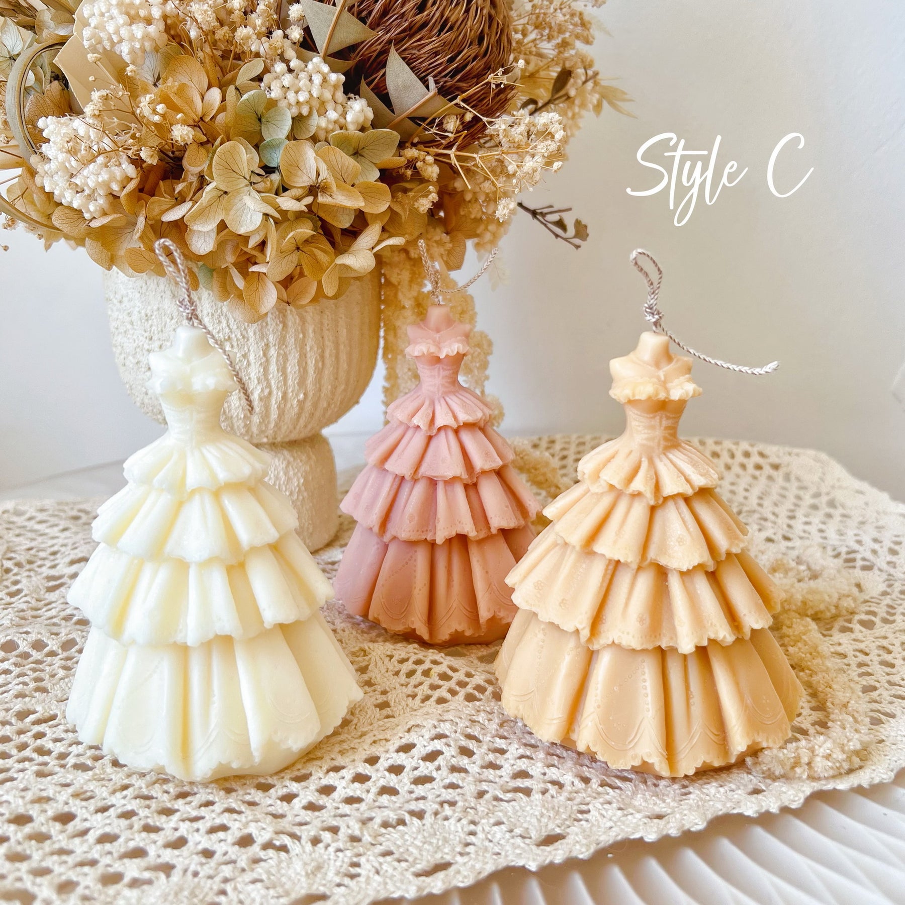 Retro Wedding Dress Candle, Best Wedding Gift - LMJ Candles