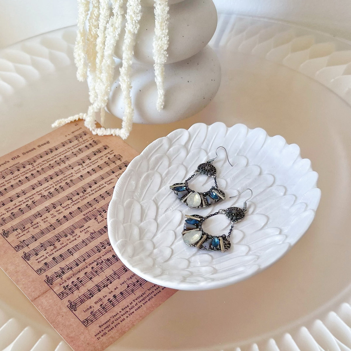 Handmade Homewares Feather Trinket Dish | Candle Tray | LMJ Candles