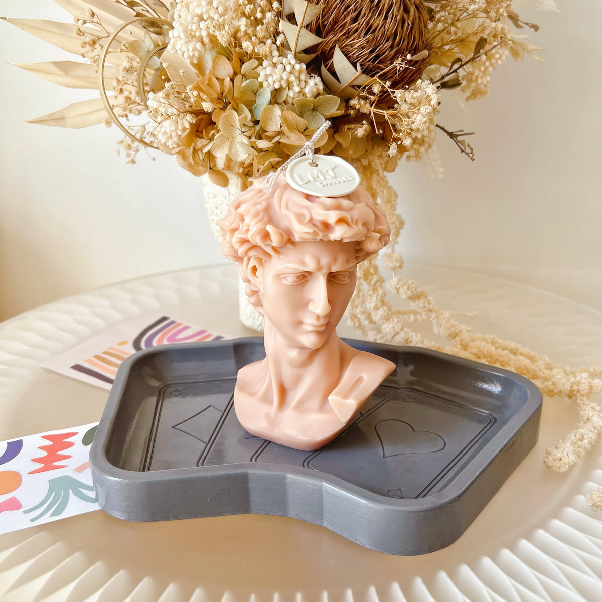 Handcrafted Poker Candle Irregular Tray - LMJ Candles