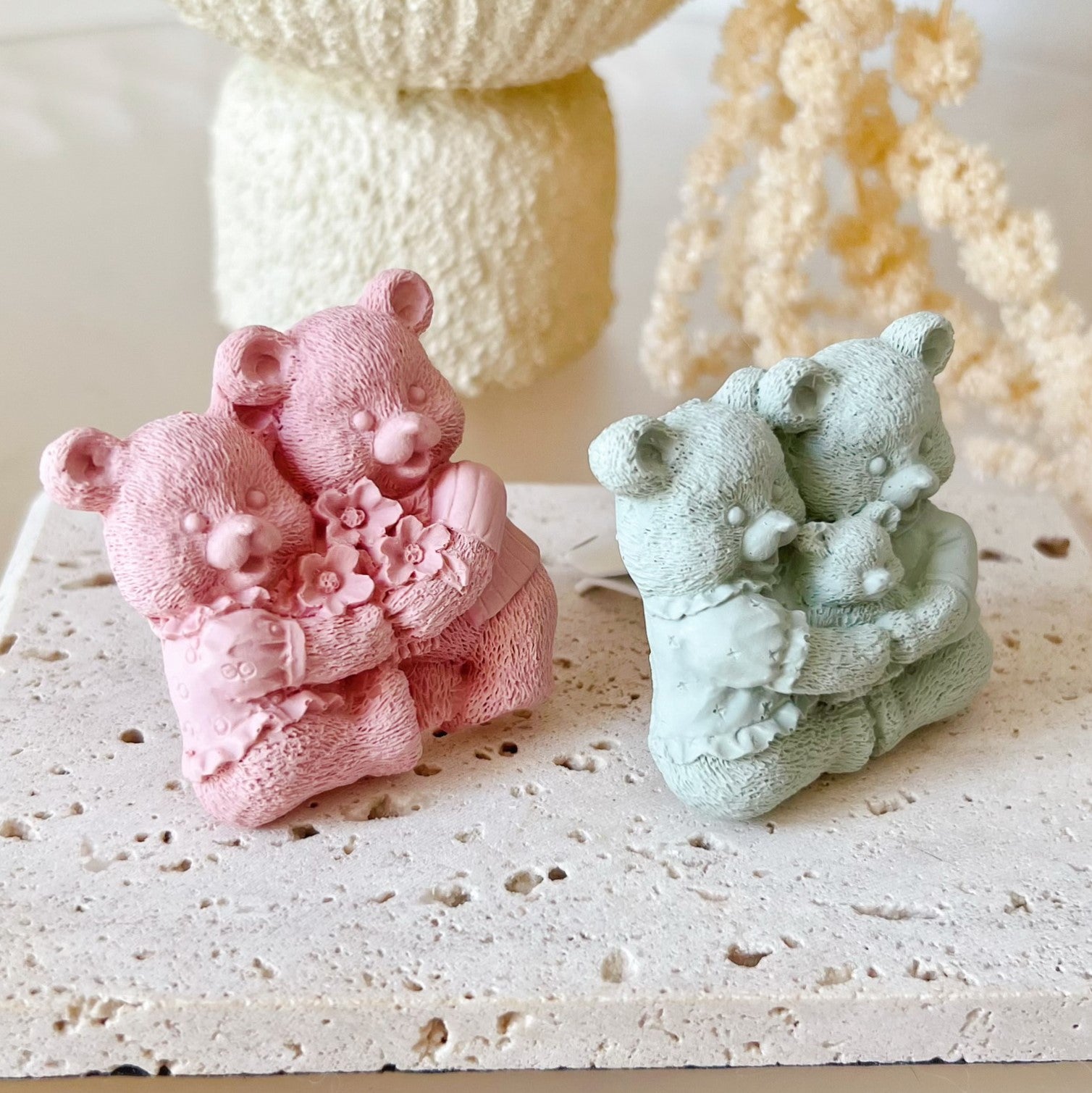 Teddy Bear Family Car Air Freshener - Car Vent Clip | LMJ Candles