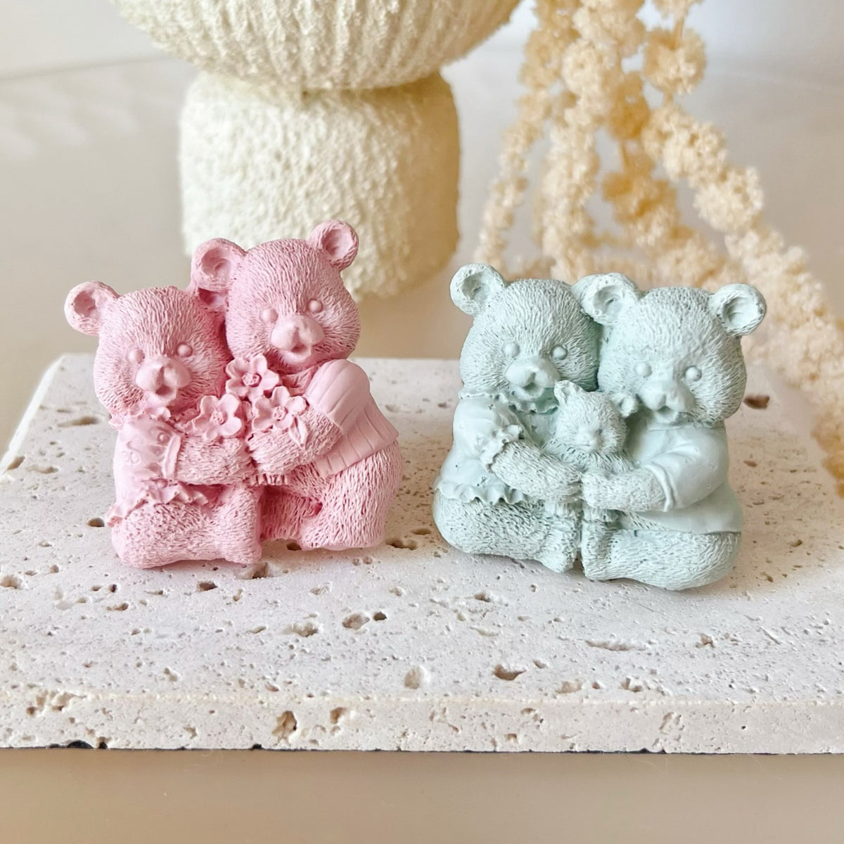 Teddy Bear Family Car Air Freshener - Car Vent Clip | LMJ Candles