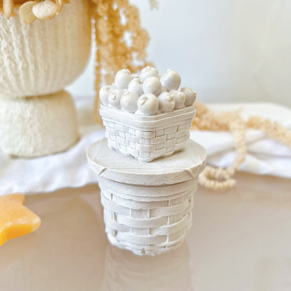 Handcrafted Apple Basket Trinket Box - LMJ Candles