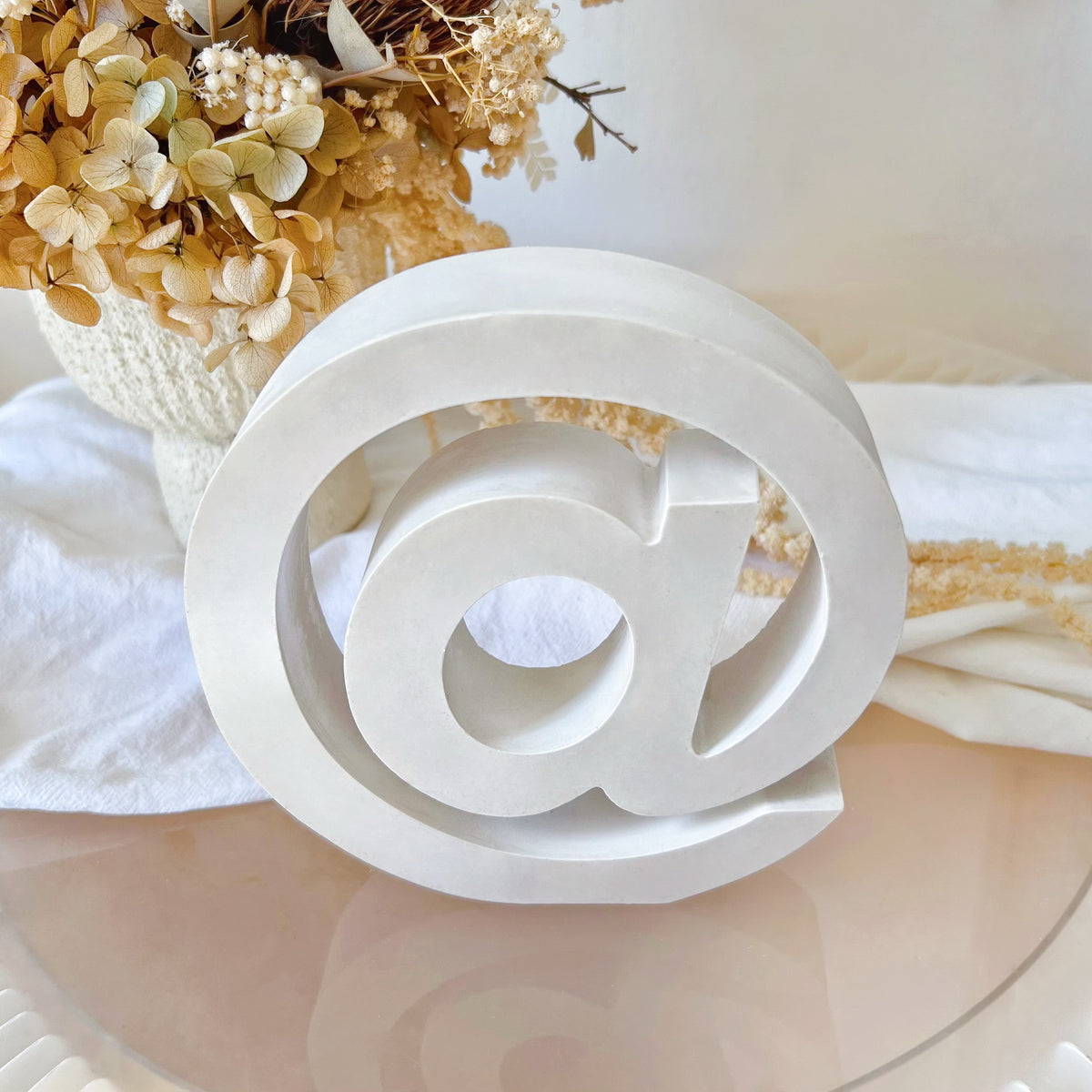 Handmade At Sign, Office & Home Décor - LMJ Candles