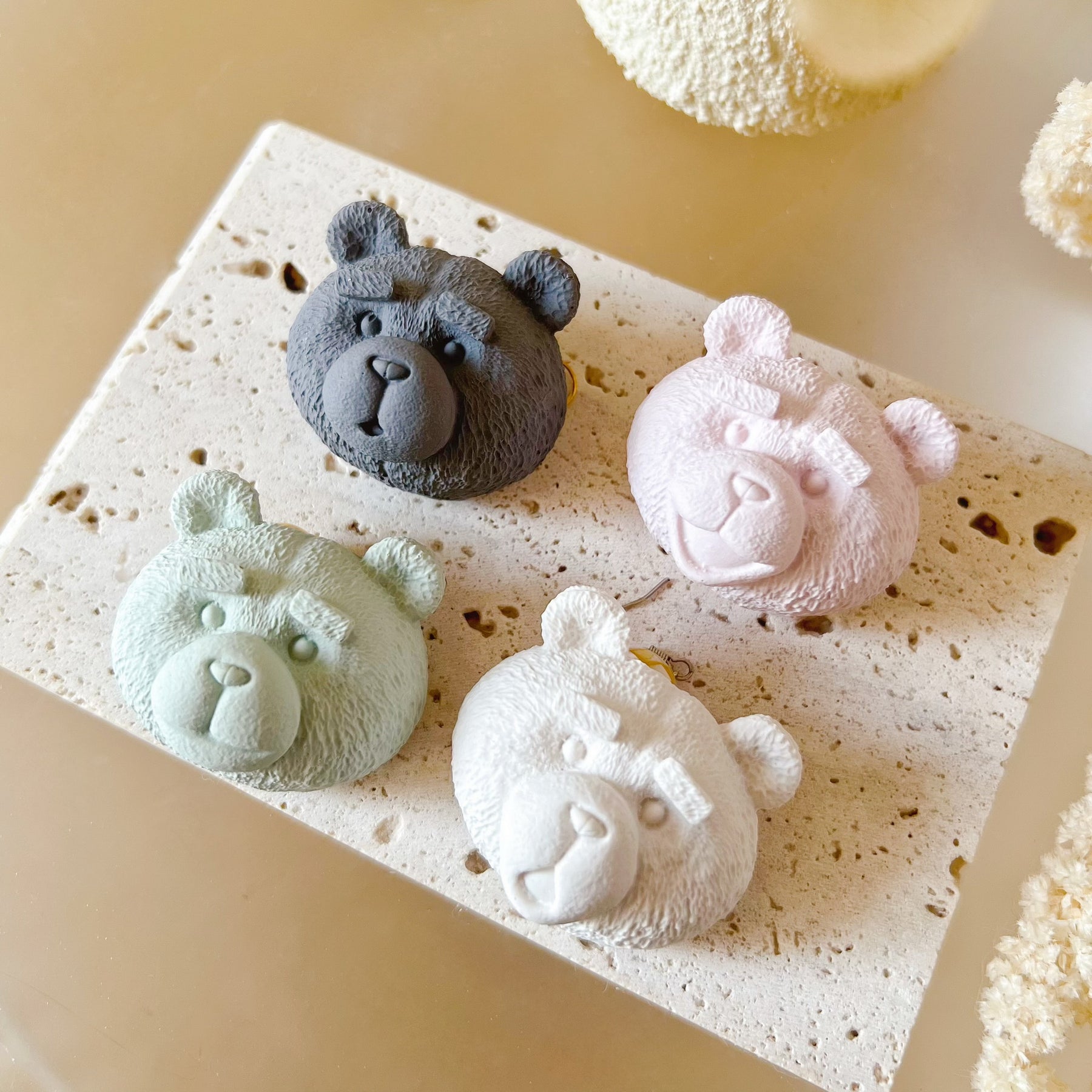 Funny Teddy Bear Handmade Car Air Fresheners, Car Vent Clips | LMJ Candles