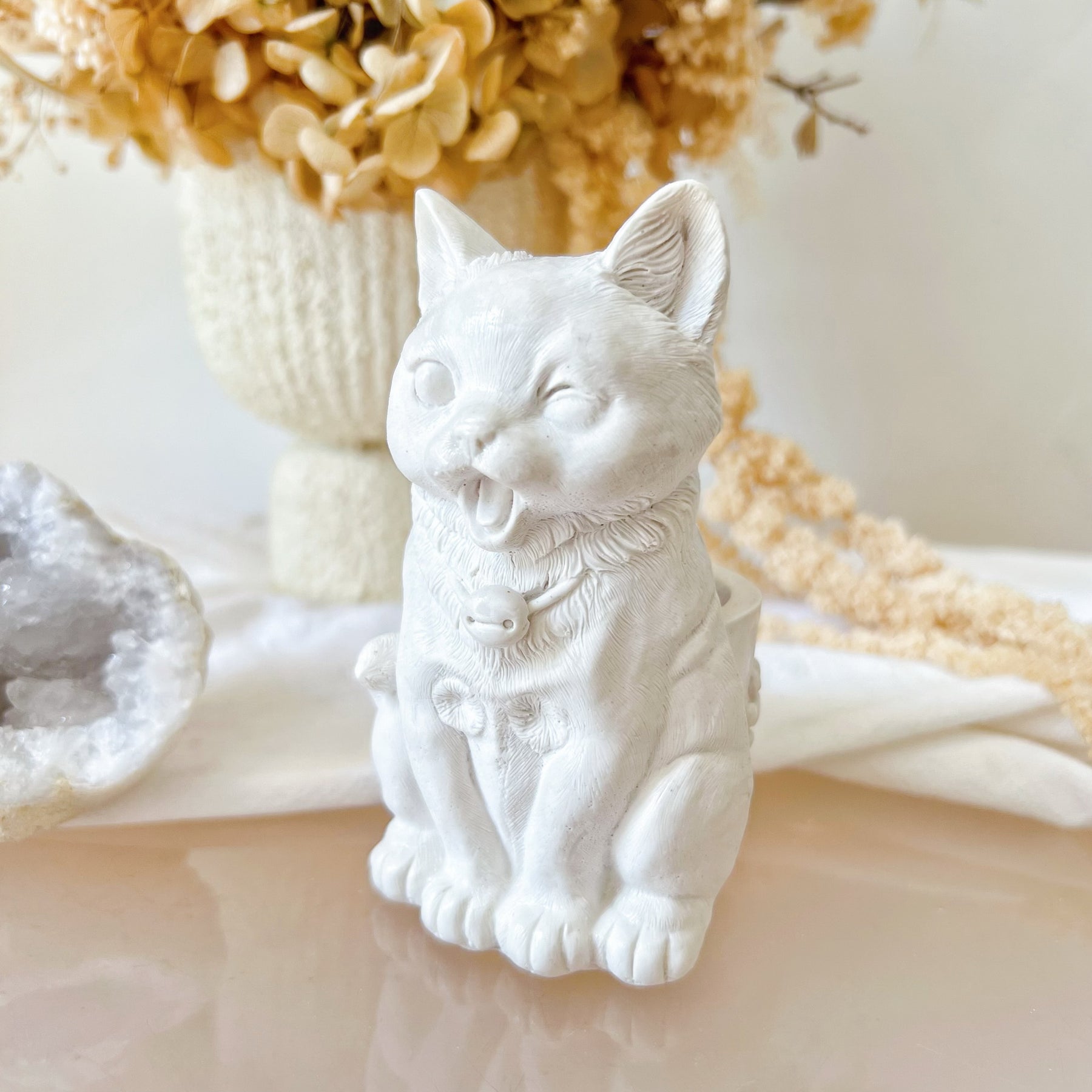 Handcrafted Cute Cat Pen Holder - LMJ Candles