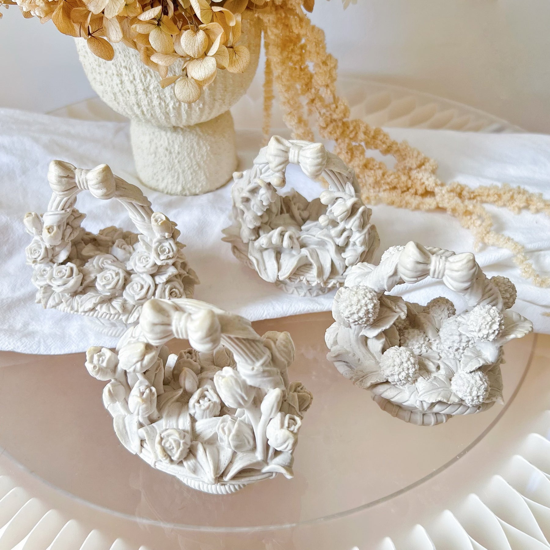 Handmade Flower Basket Home Décor - LMJ Candles