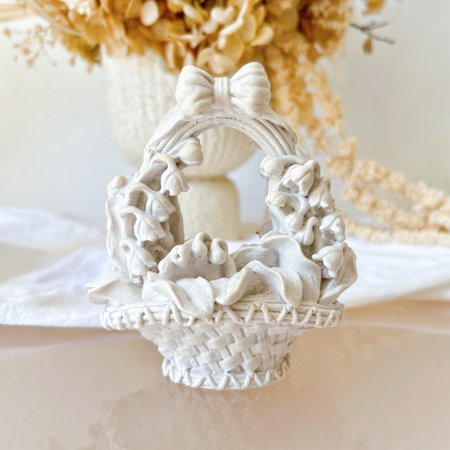 Handmade Flower Basket Home Décor - LMJ Candles