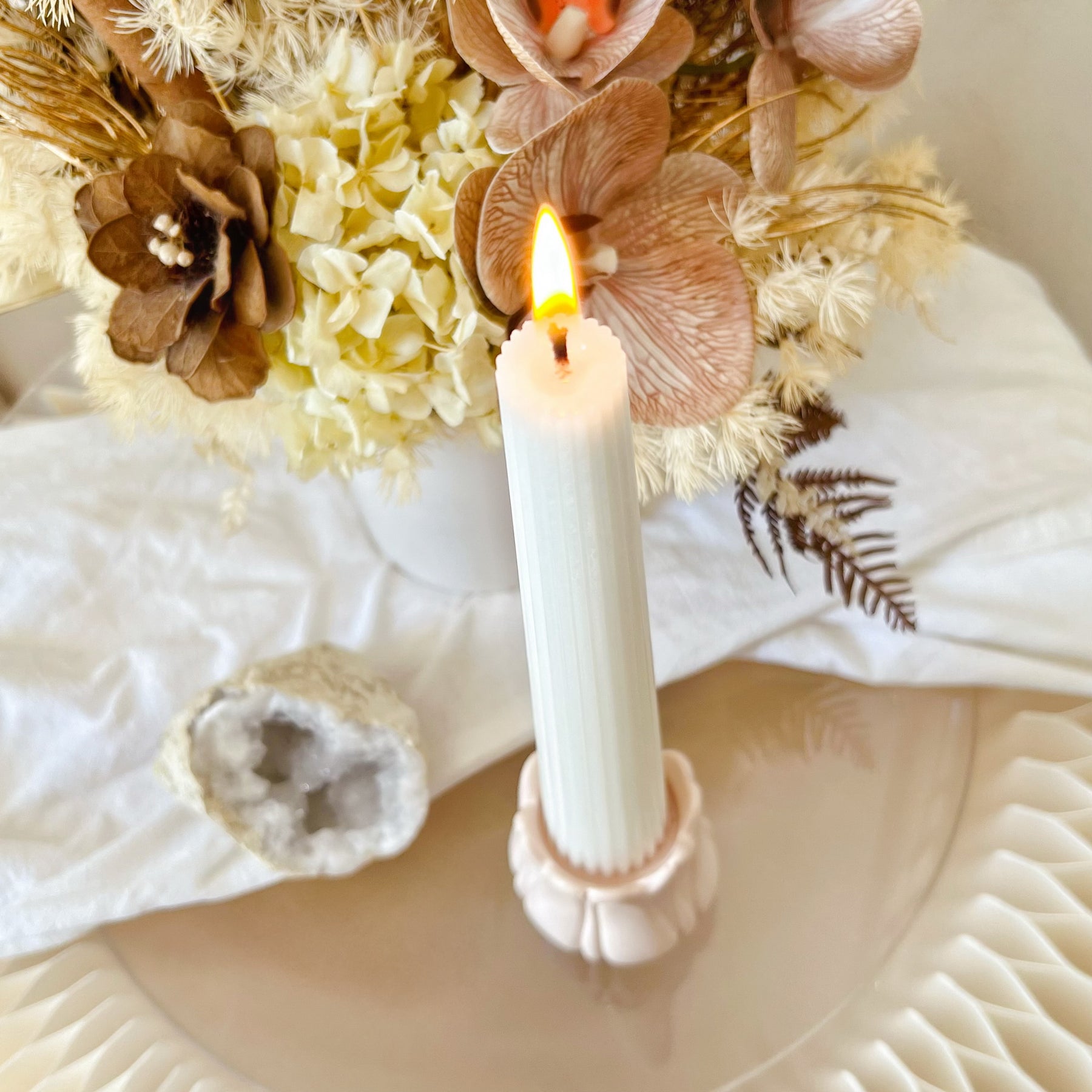 Handcrafted Tulip Flower Candle Holder | LMJ Candles