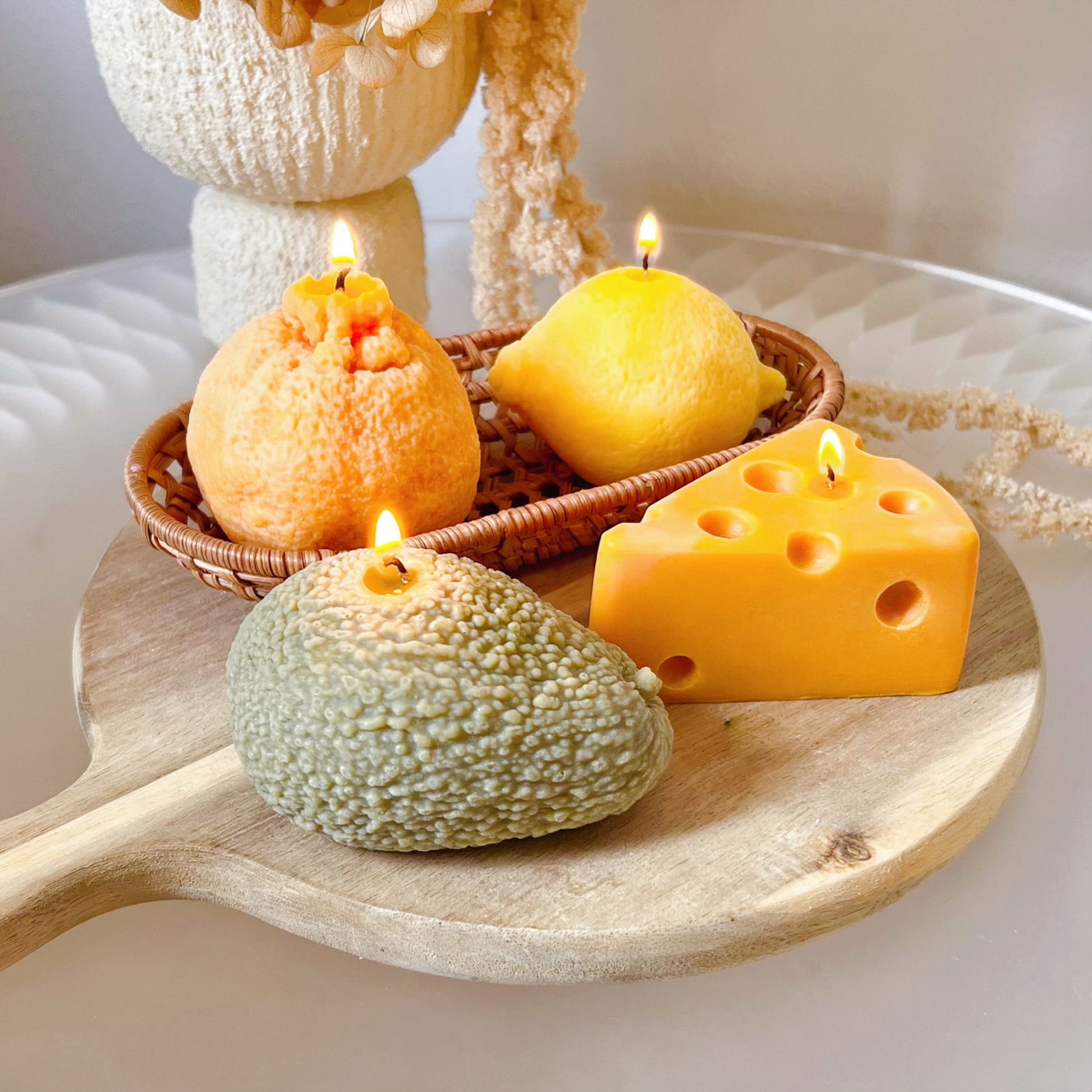 Avocado Shaped Scented Fruit Candle - LMJ Candles