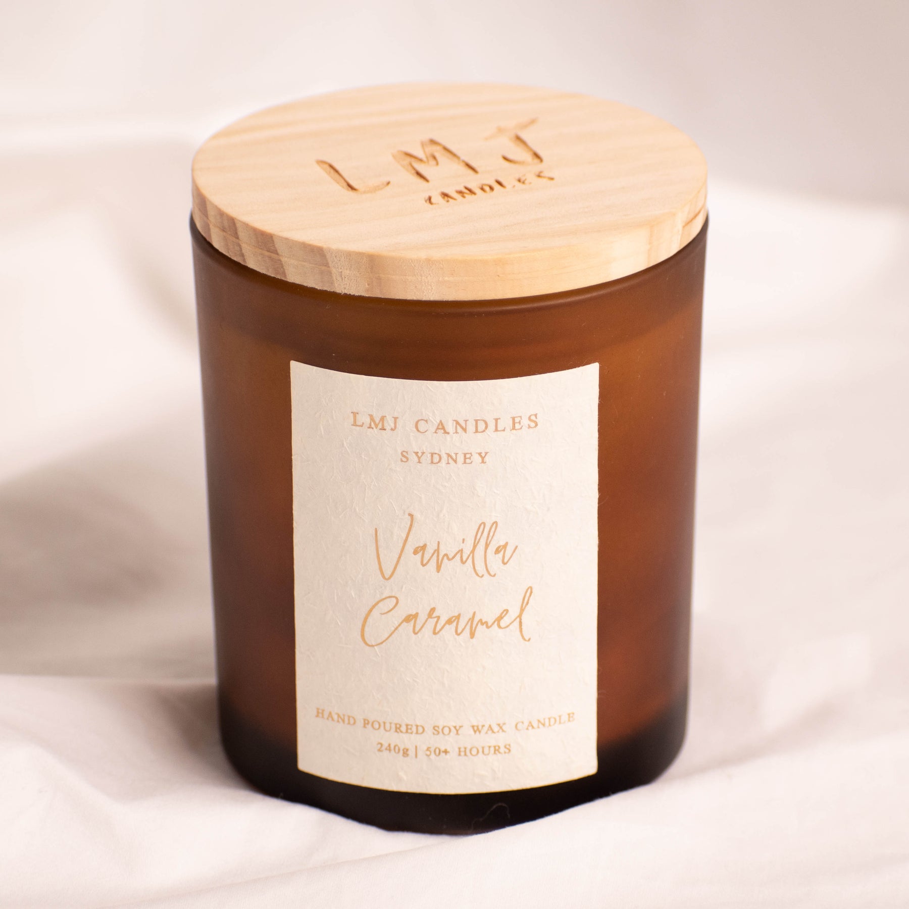 Vanilla Caramel Candle - Natural Soy Candle | LMJ Candles