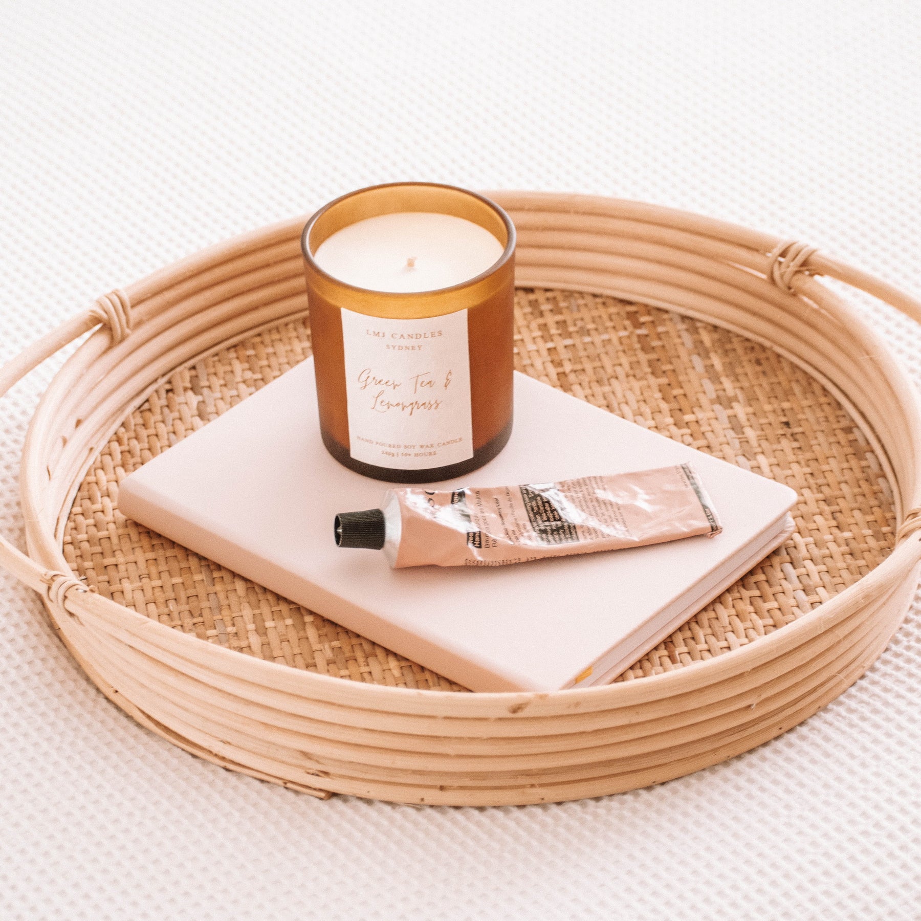 Green Tea Lemongrass Candle - Natural Soy Candle | LMJ Candles