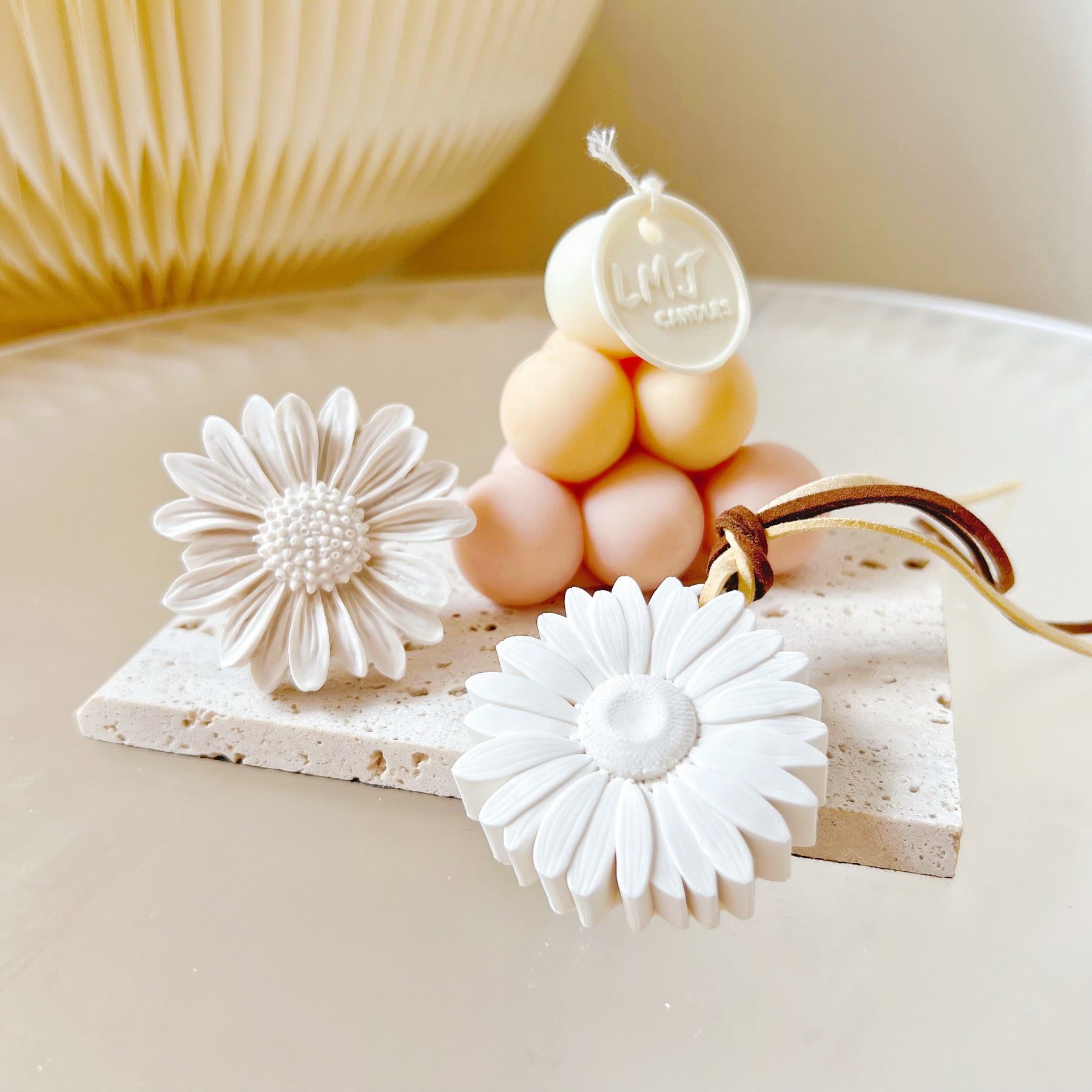 Daisy Blossom Air Freshener Car Vent Clip Hanging Diffuser LMJ Candles