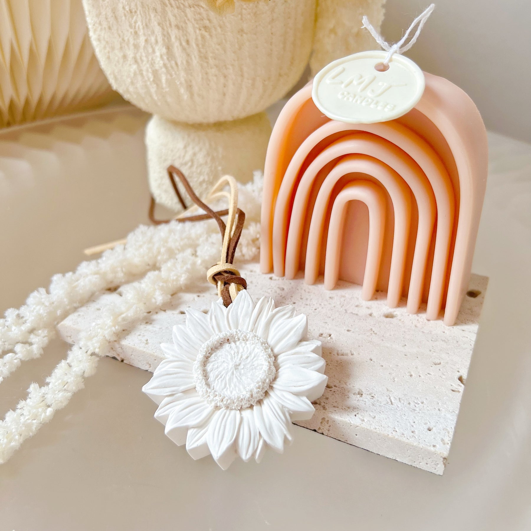 Sunflower Blossom Air Freshener Car Vent Clip Hanging Diffuser | LMJ Candles