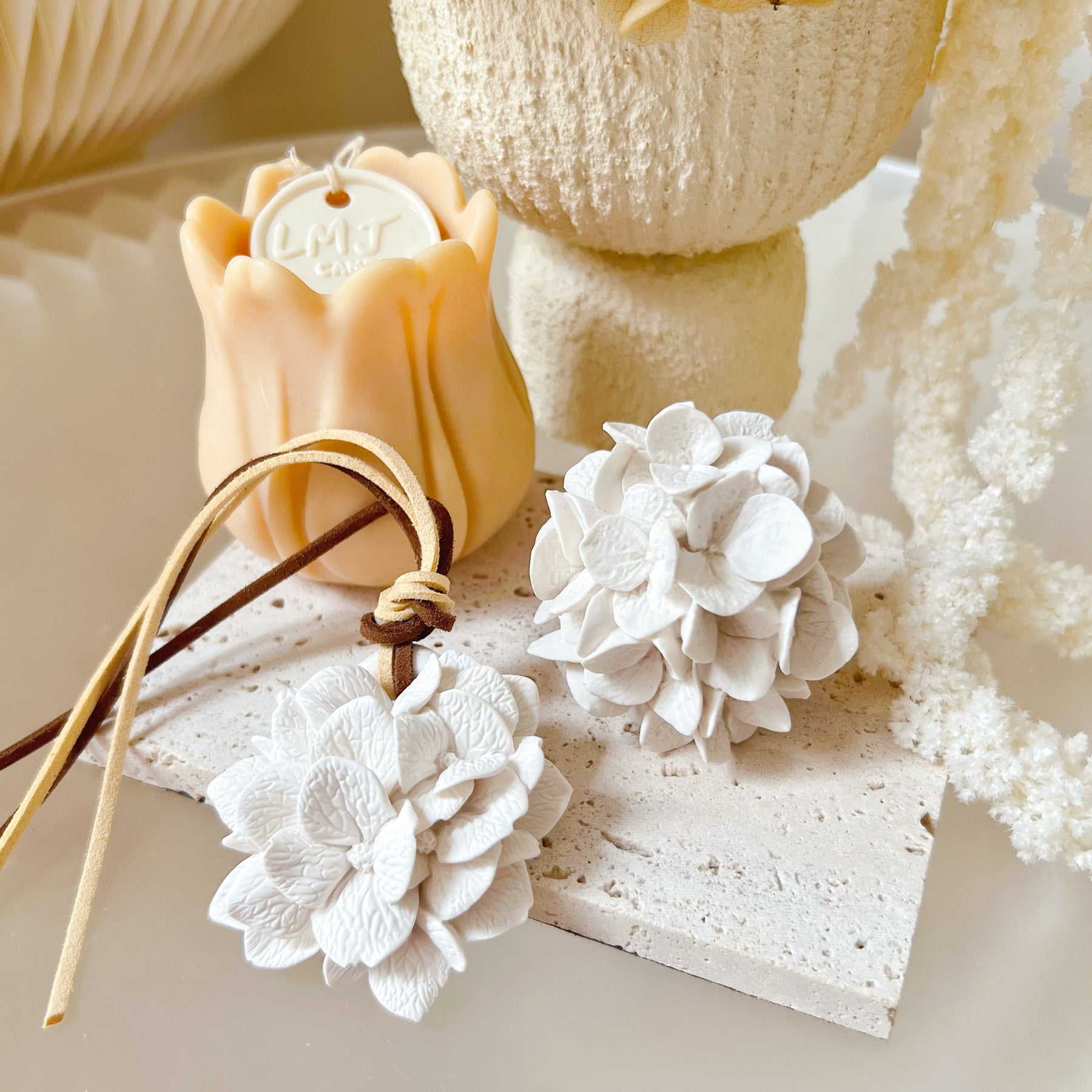 Hydrangea Air Freshener Car Vent Clip Hanging Diffuser | LMJ Candles