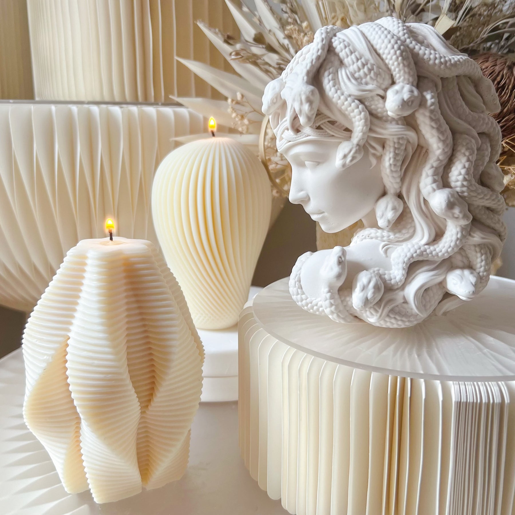 Modern Medusa Bust Home Décor | LMJ Candles