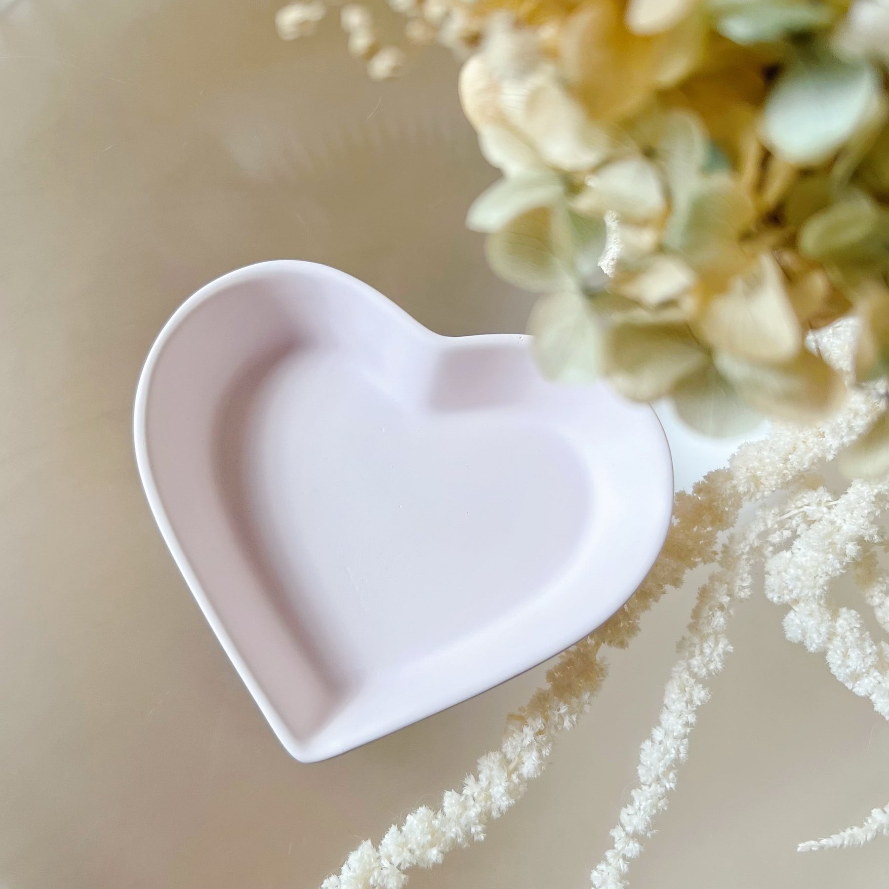 Handcrafted Small Heart Shaped Tray | Trinket Dish | LMJ Candles