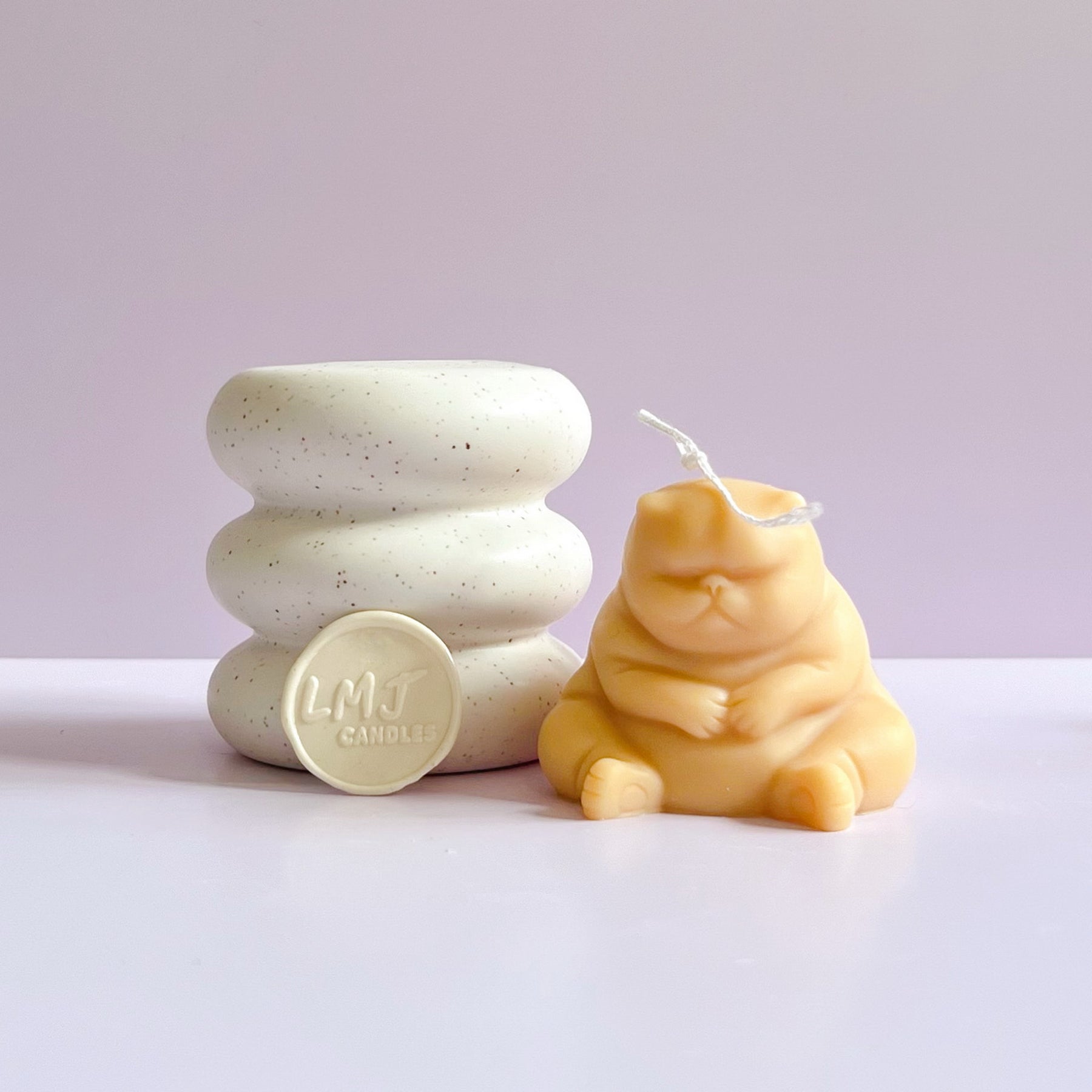 Gift for Cat Lovers: Persian Cat Scented Soy Candle | LMJ Candles