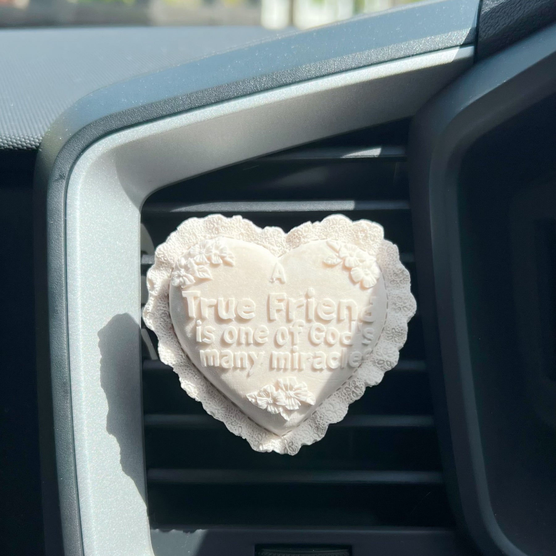 True Friend Heart Shaped Air Freshener - Car Vent Clip | LMJ Candles