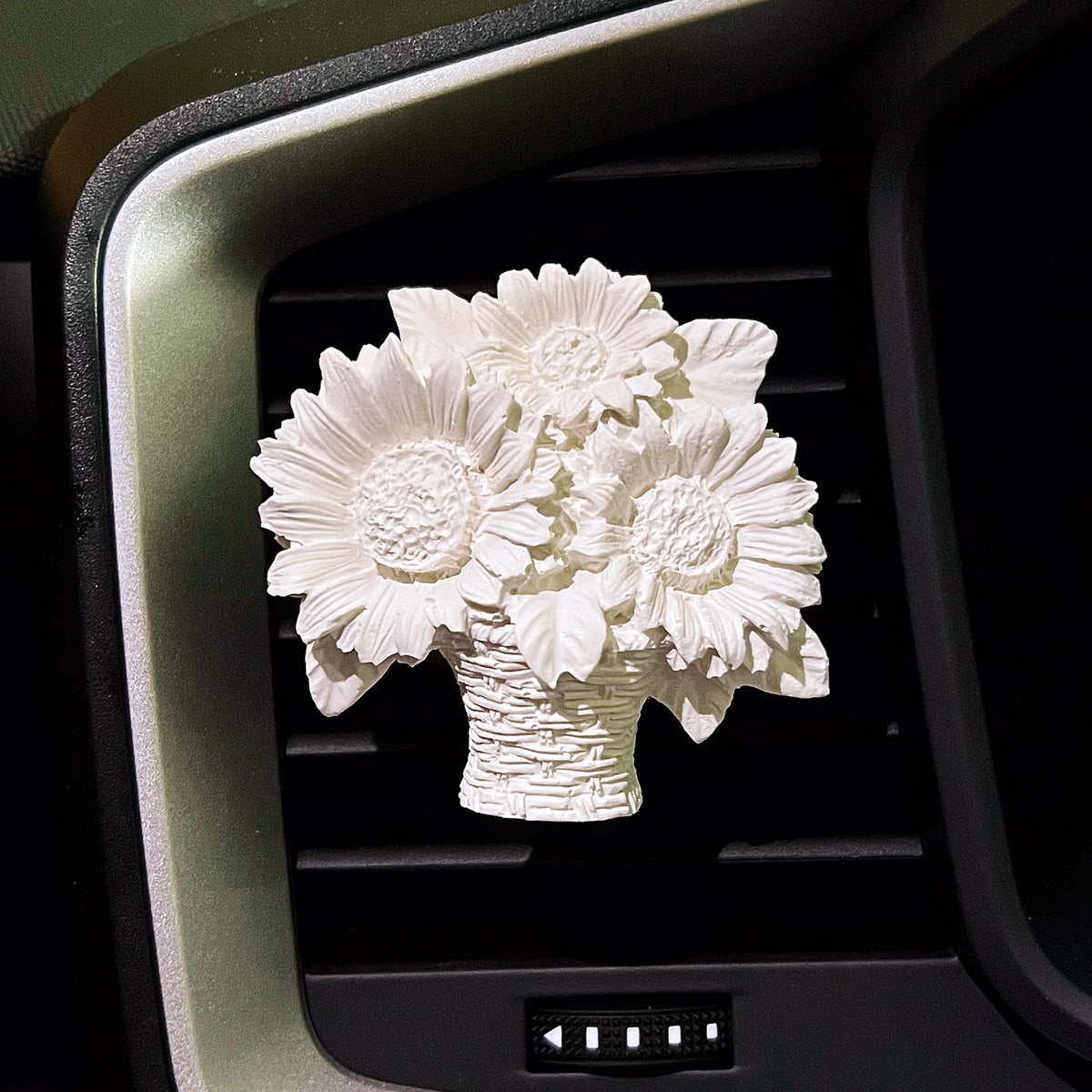 Sunflower Basket Air Freshener - Car Vent Clip | LMJ Candles