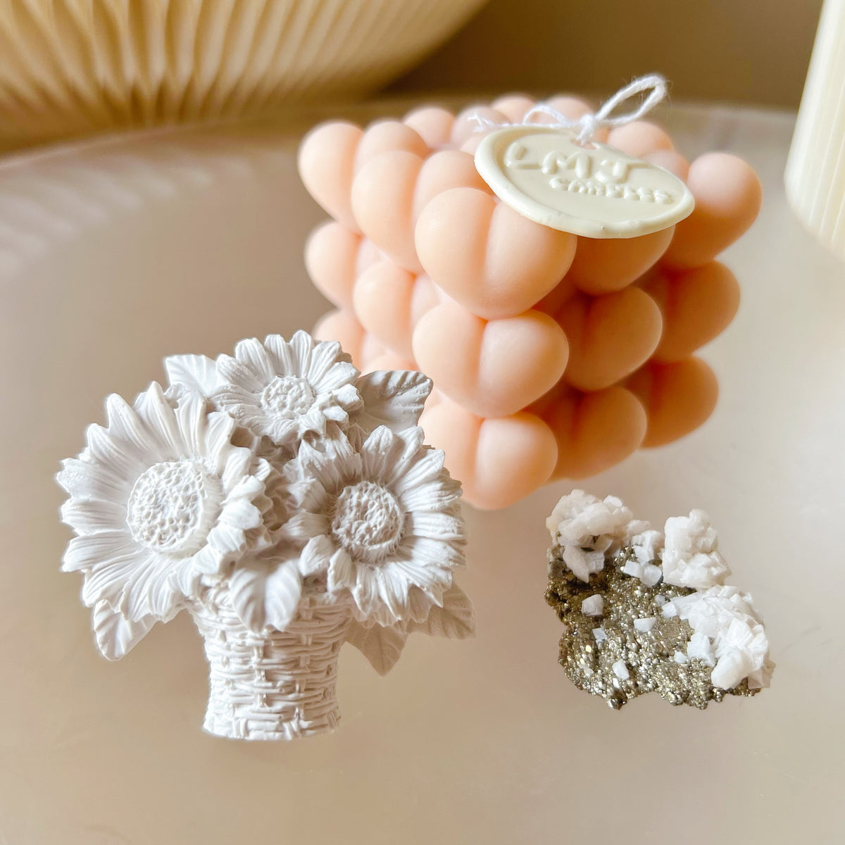 Sunflower Basket Air Freshener - Car Vent Clip | LMJ Candles