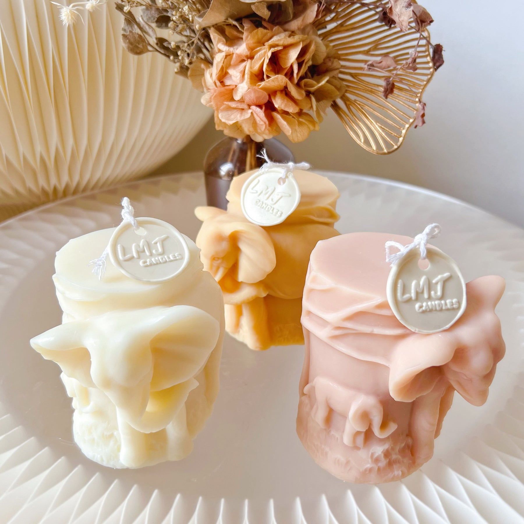 Elephant Shaped Scented Soy Pillar Candle - Animal Candle LMJ Candles
