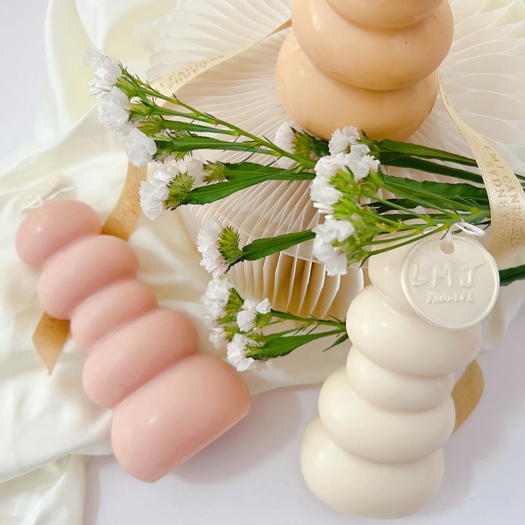 Dreamy Scents & Thoughtful Gift - Pebble Pillar Candle | LMJ Candles