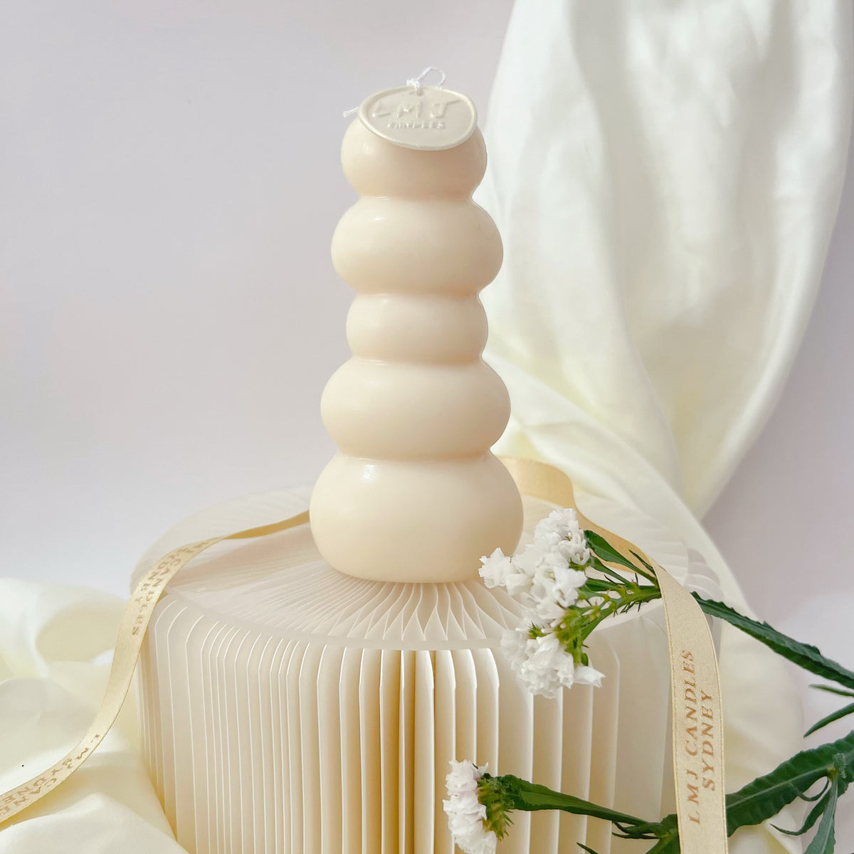 Dreamy Scents & Thoughtful Gift - Pebble Pillar Candle | LMJ Candles