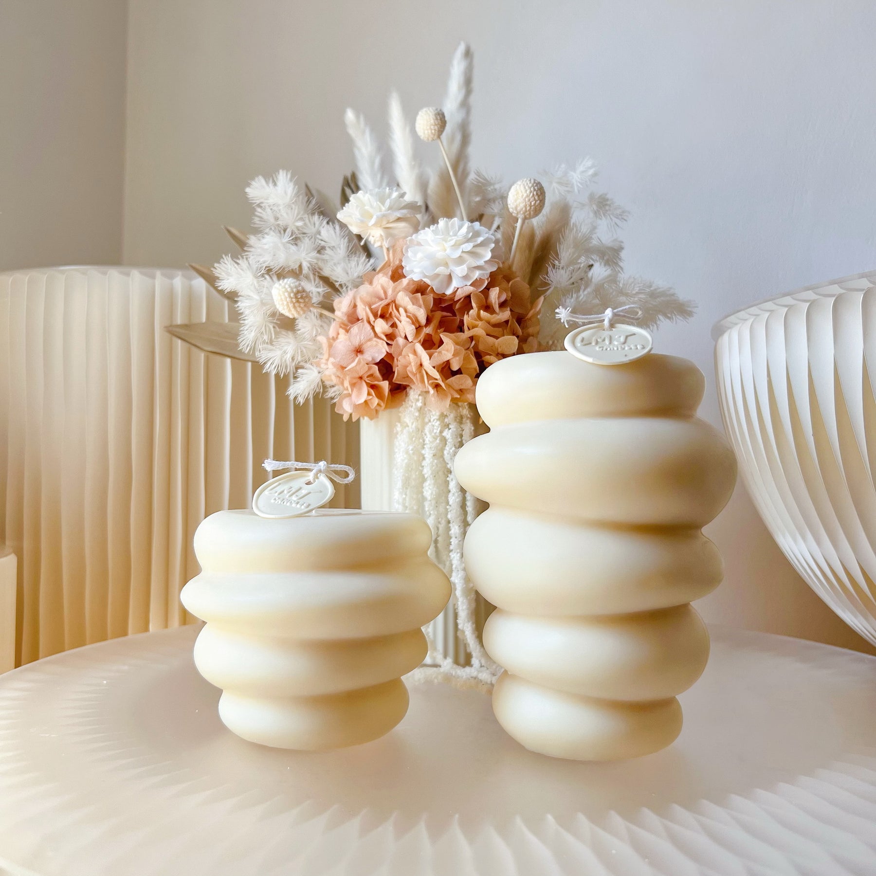 Beehive Scented Soy Pillar Candle - Paraffin Free Candle | LMJ Candles
