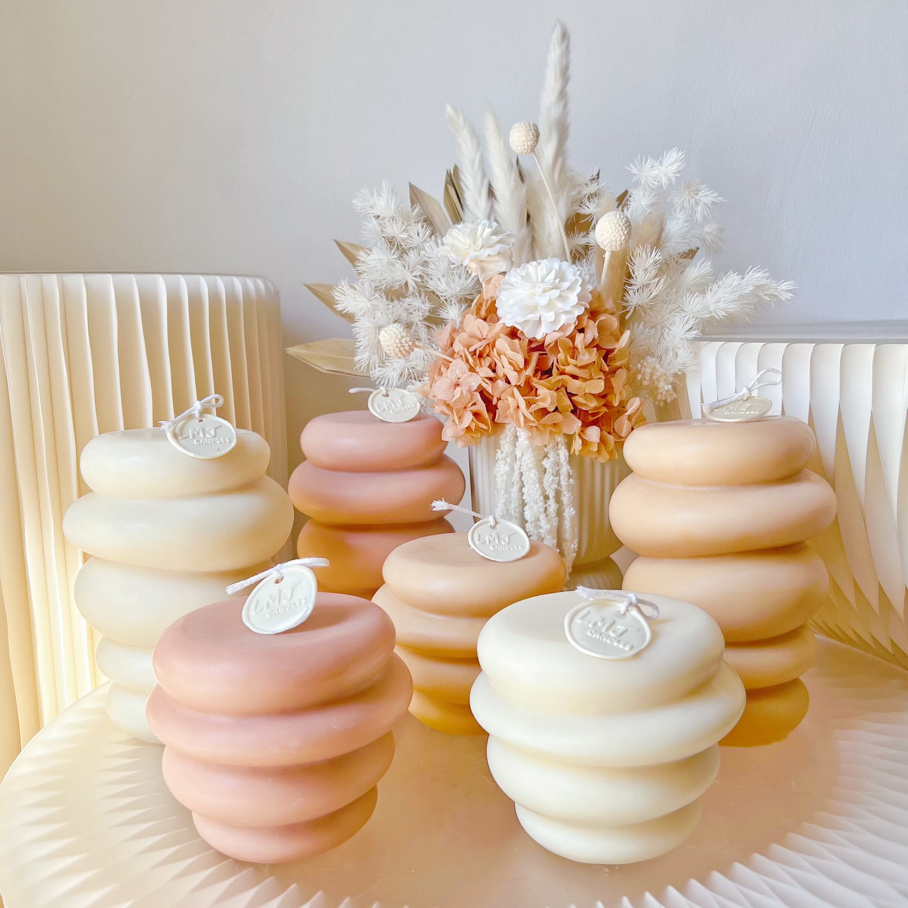 Beehive Scented Soy Pillar Candle - Paraffin Free Candle | LMJ Candles