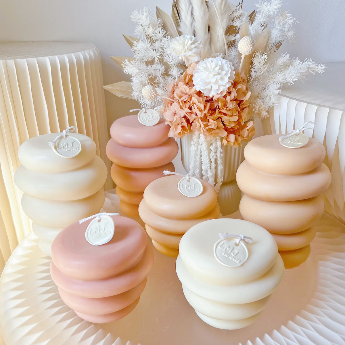 Beehive Scented Soy Pillar Candle - Paraffin Free Candle | LMJ Candles