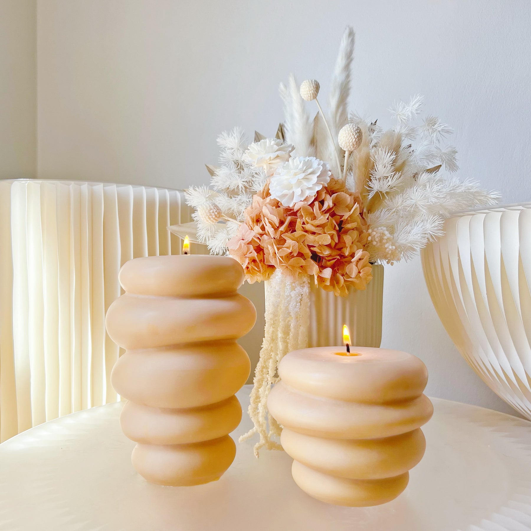 Beehive Scented Soy Pillar Candle - Paraffin Free Candle | LMJ Candles