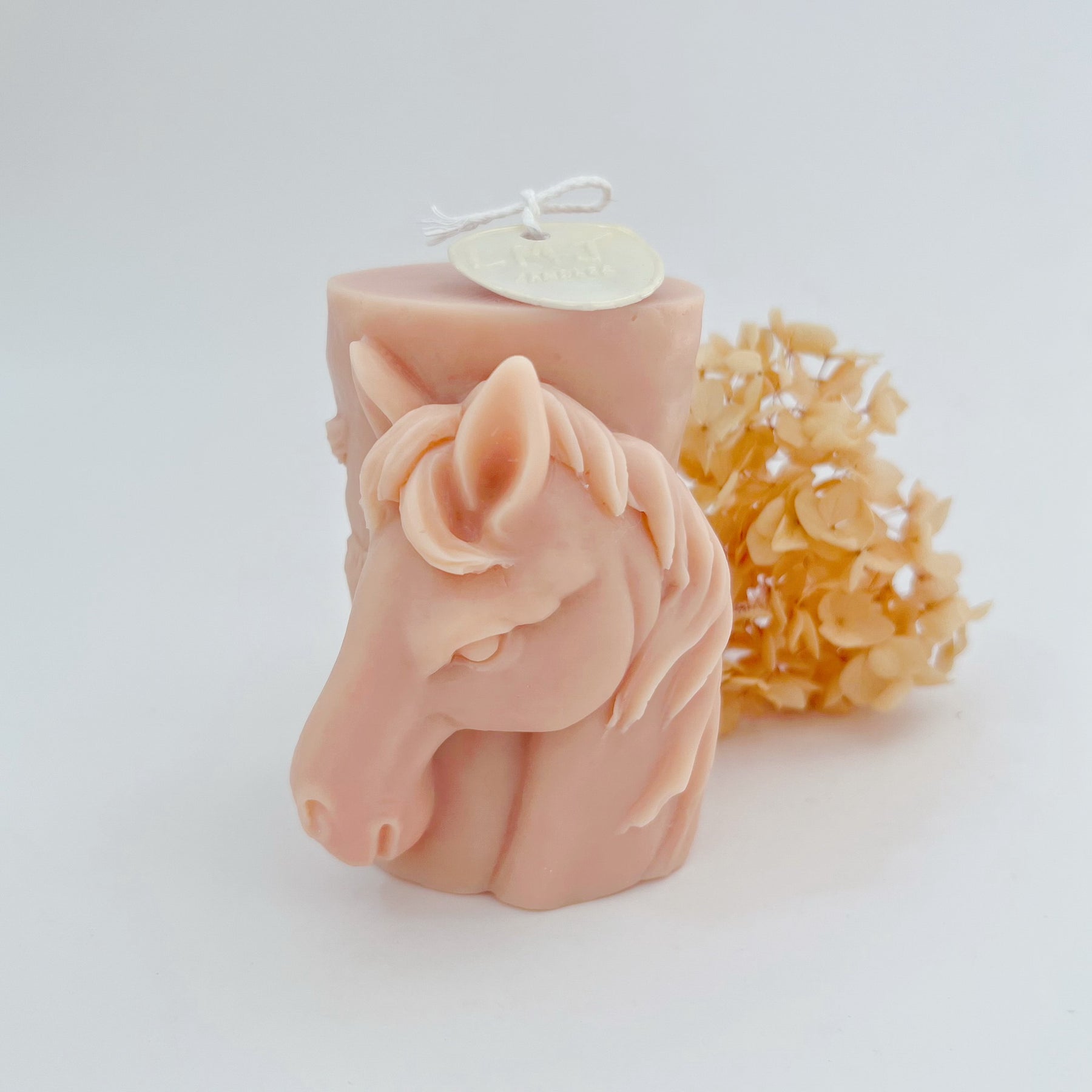 Horse Shaped Scented Soy Pillar Candle - Animal Candle | LMJ Candles