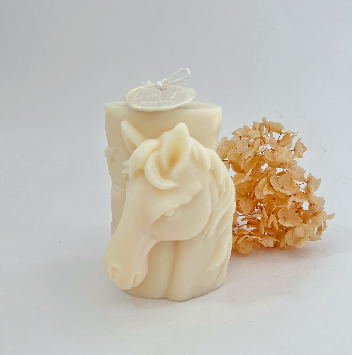 Horse Shaped Scented Soy Pillar Candle - Animal Candle | LMJ Candles