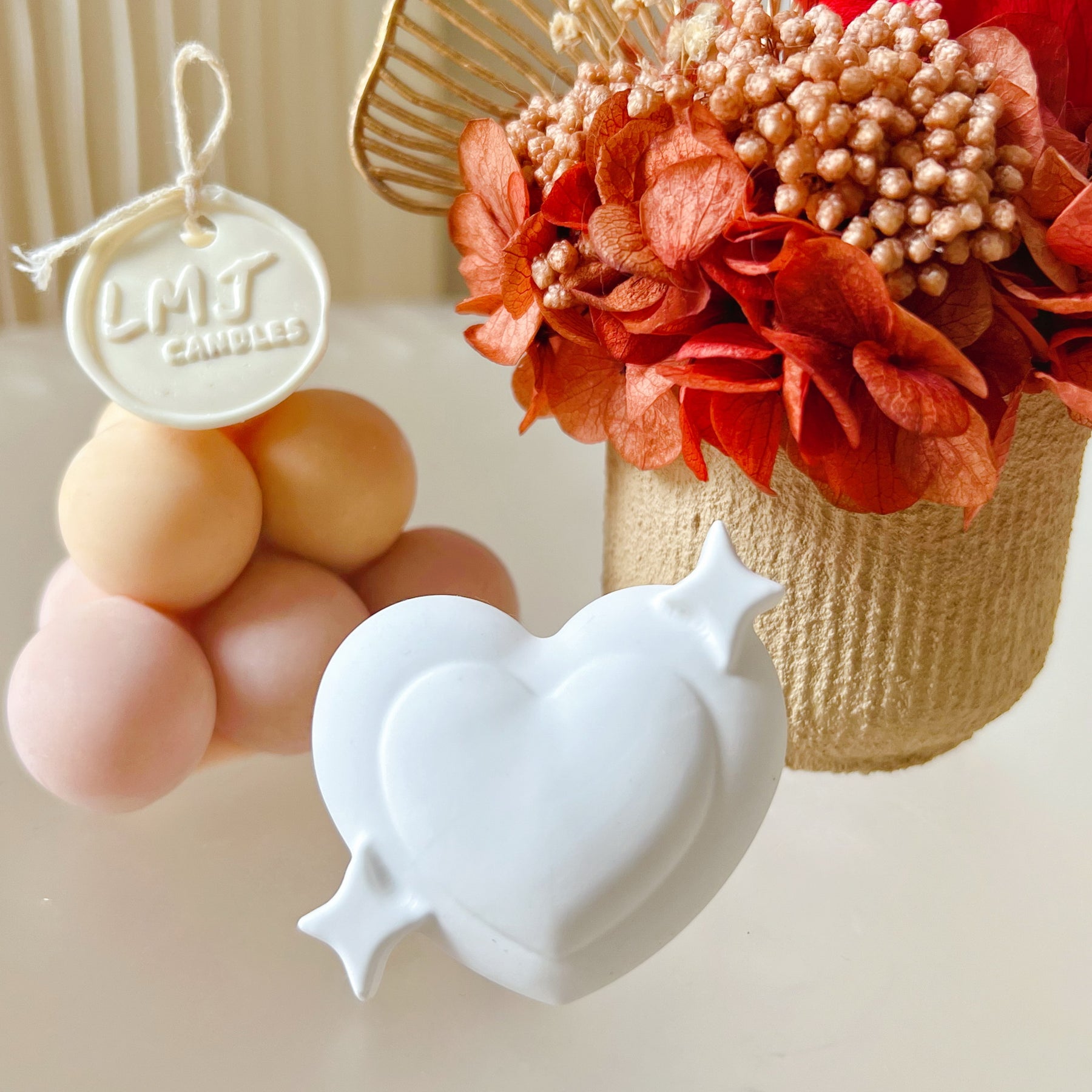 Love Heart Air Freshener - Car Vent Clip Car Diffuser | LMJ Candles
