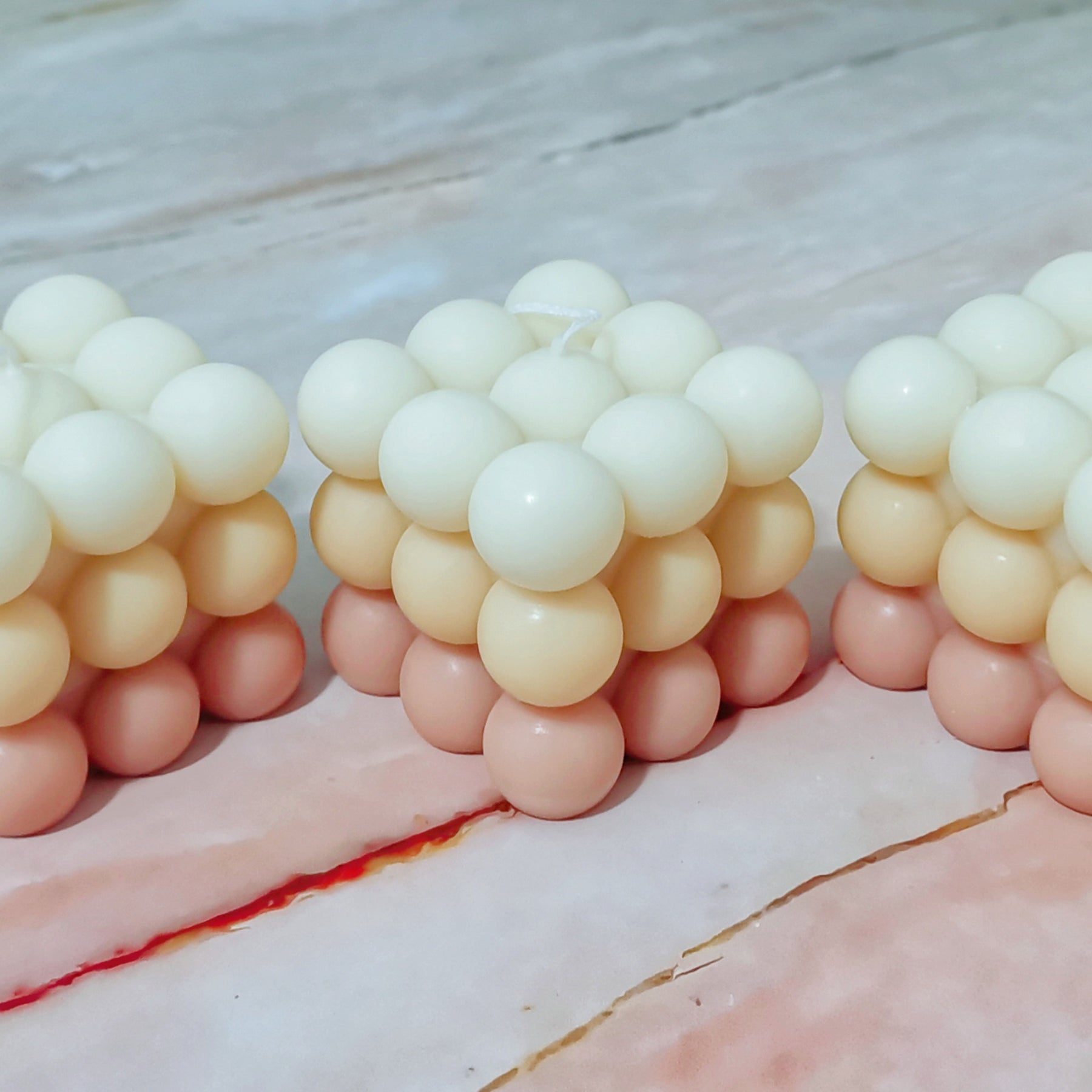 Bubble Shaped Scented Soy Candle - Bubble Cube Candle | LMJ Candles