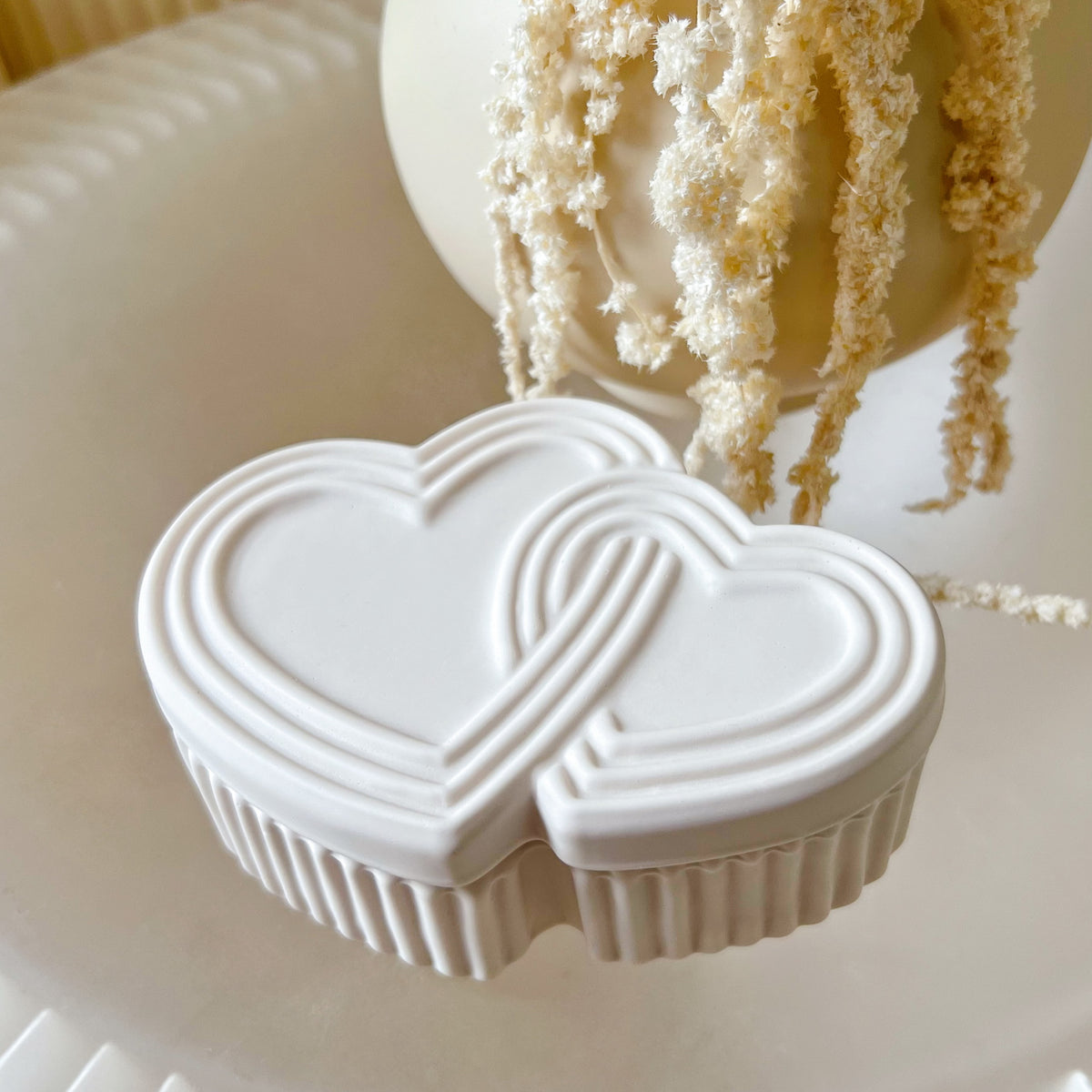 Exclusive Handcrafted Heart Duo Trinket Box | LMJ Candles