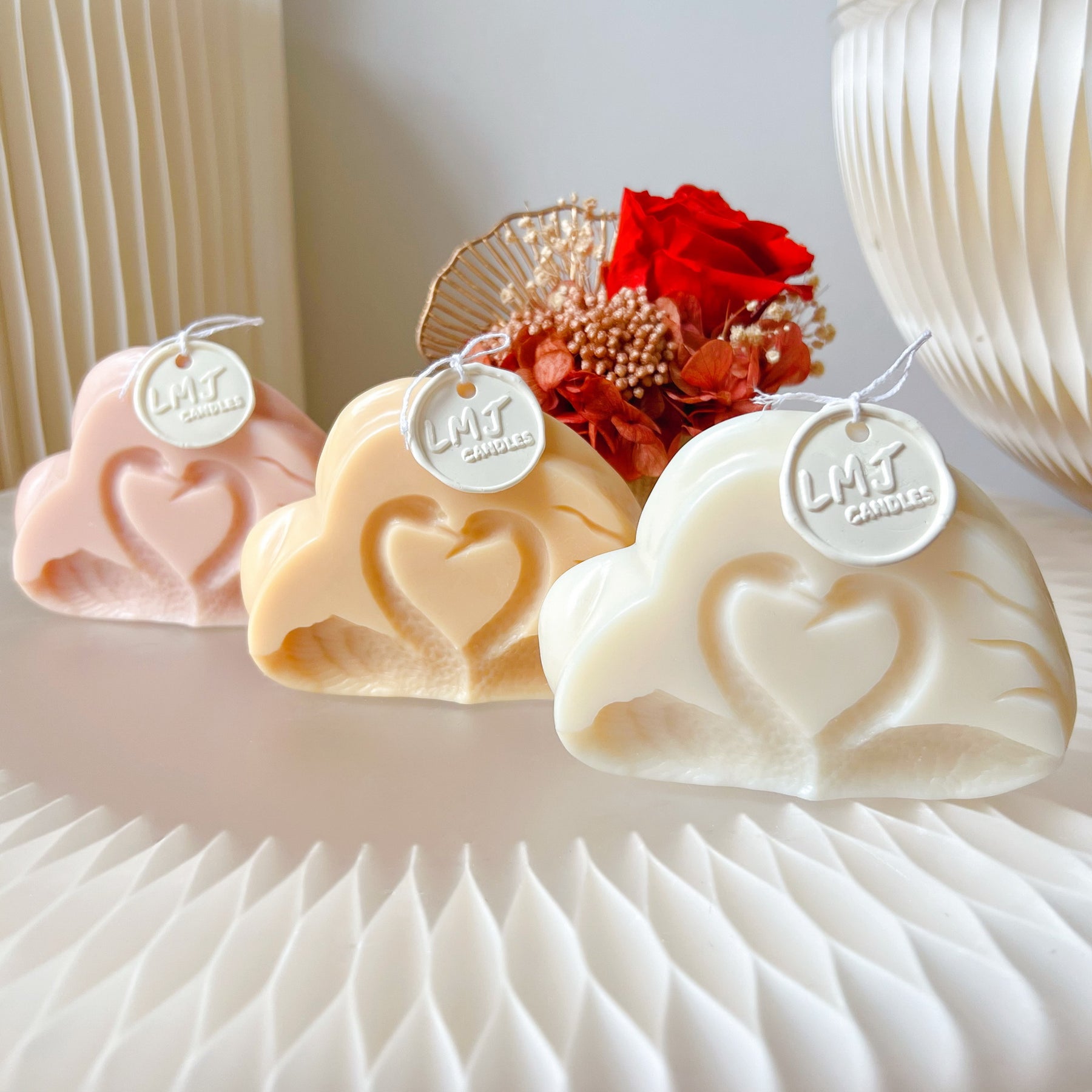 Swan Scented Soy Candle - Valentine's Day Gift | LMJ Candles