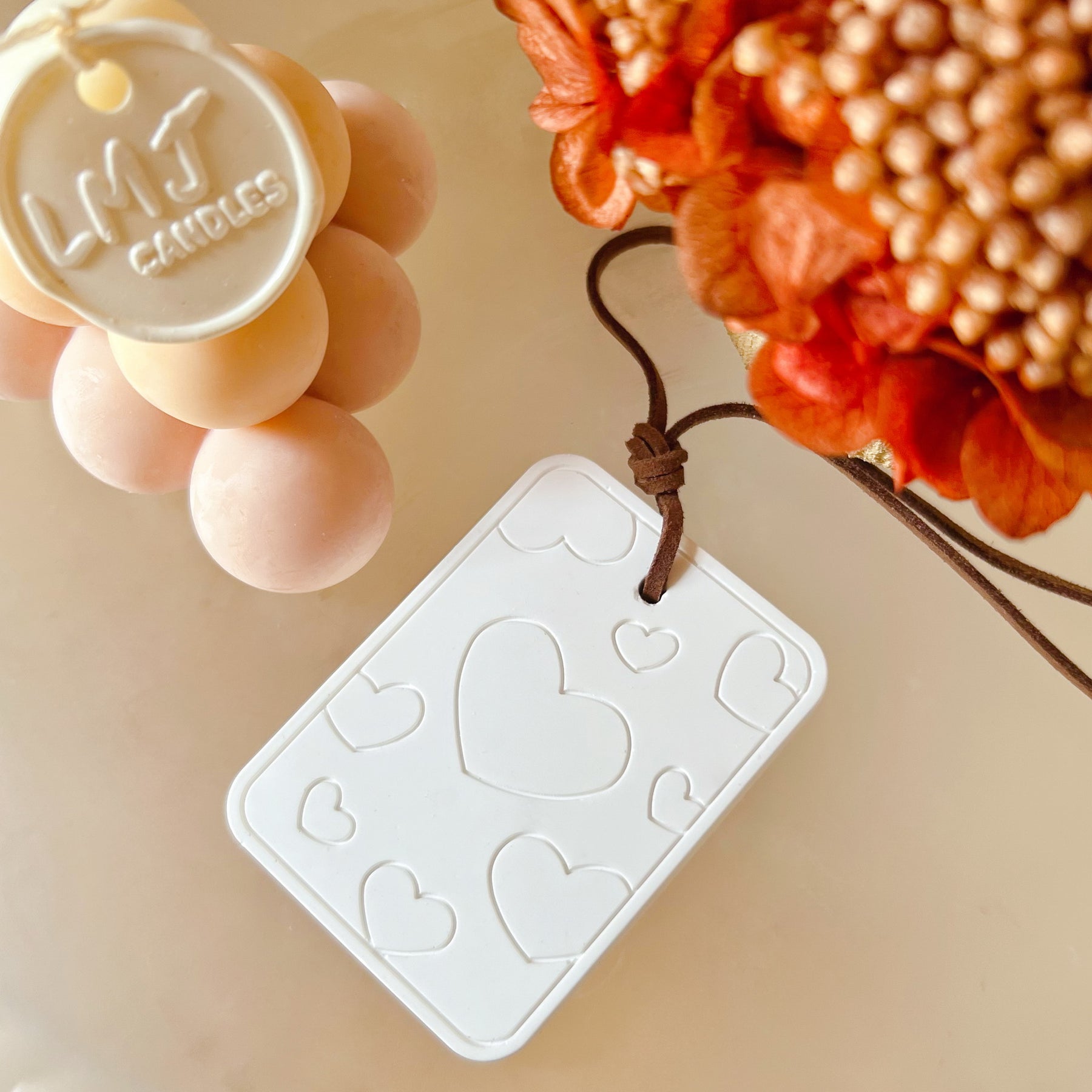 Love Heart Air Freshener - Car Vent Clip Car Diffuser | LMJ Candles
