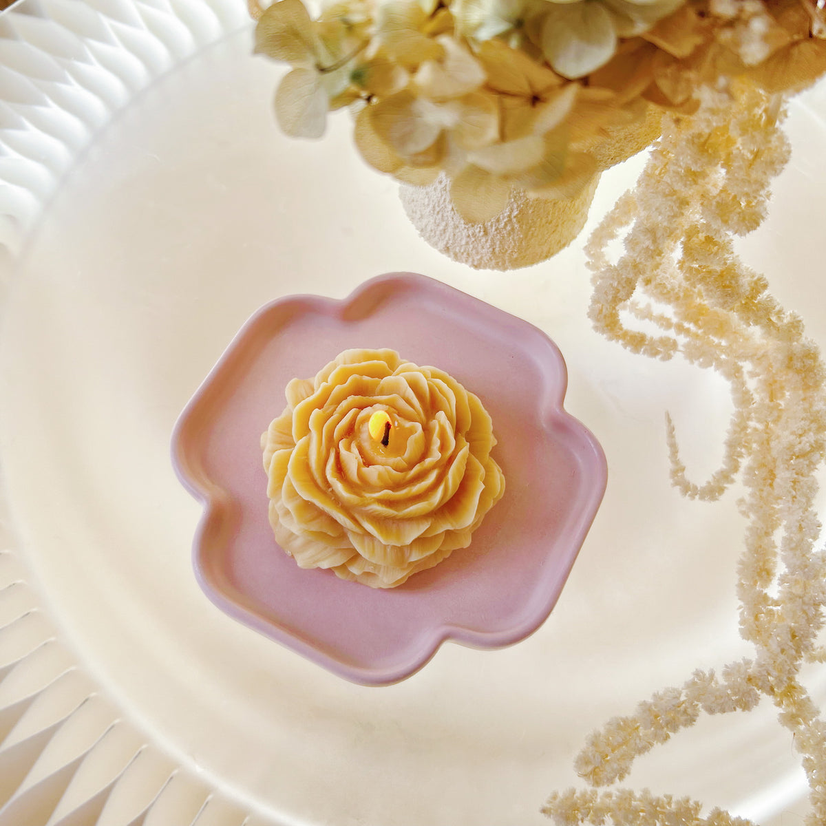 Handcrafted Square Candle Tray | LMJ Candles